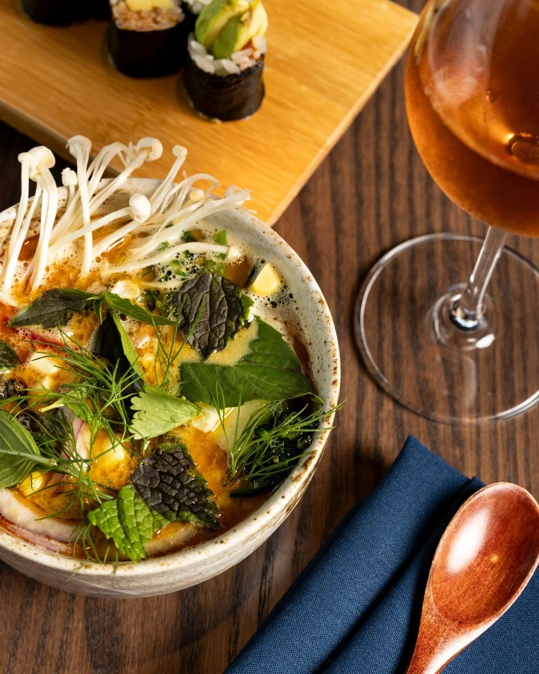 The cure to Maine's winter chill? A bowl of Laksa - a spicy curry soup, with ramen noodles, and hon shimeji mushroom.🍜

📸: @heidikirn