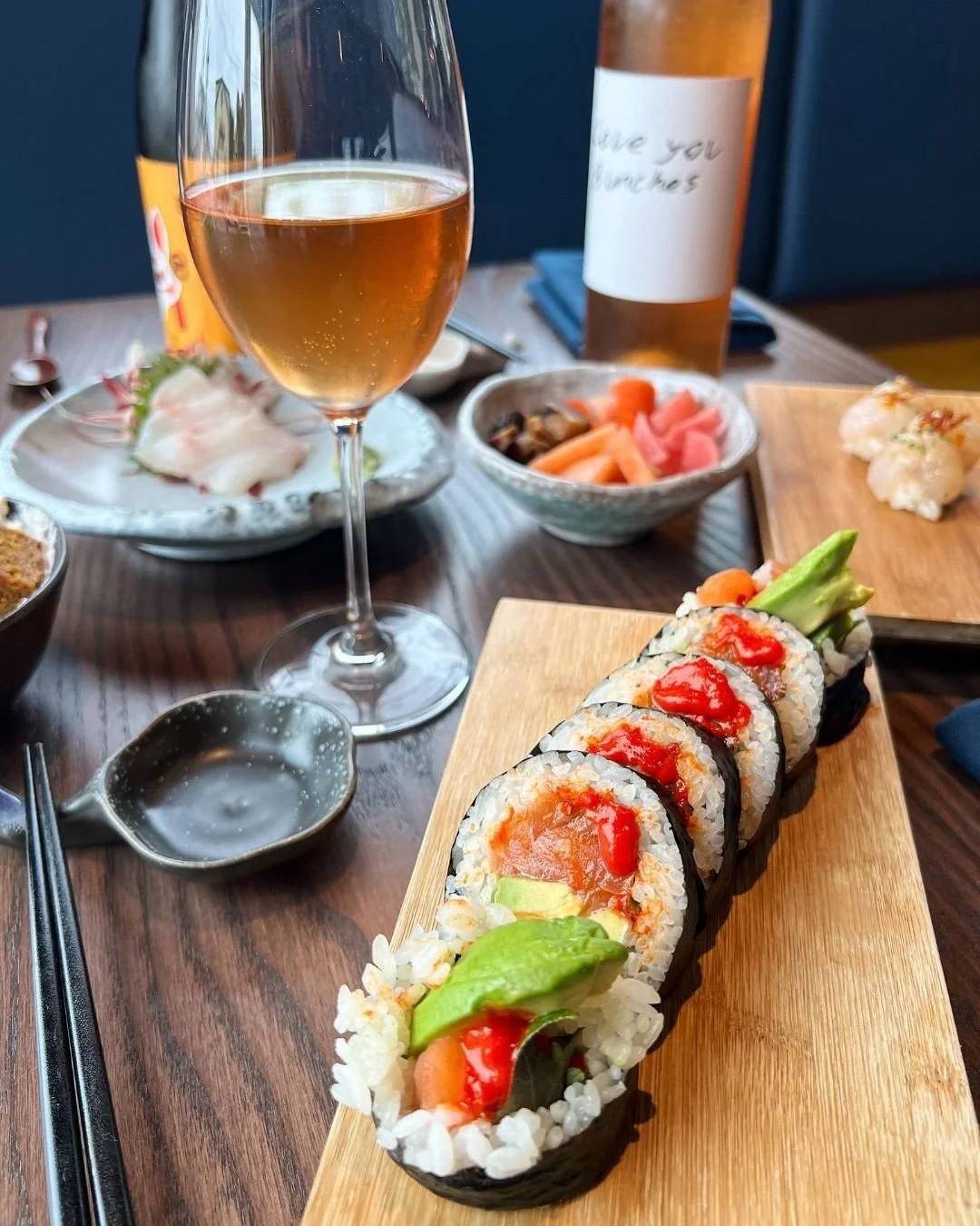 Fresh catches, flawless bites. 🥢 Featuring a variety of sustainable sushi, sashimi, and hot &amp; cold dishes, our menu is the perfect opportunity to explore unique local flavors crafted with exquisite skill.

Reserve your table or spot at the sushi