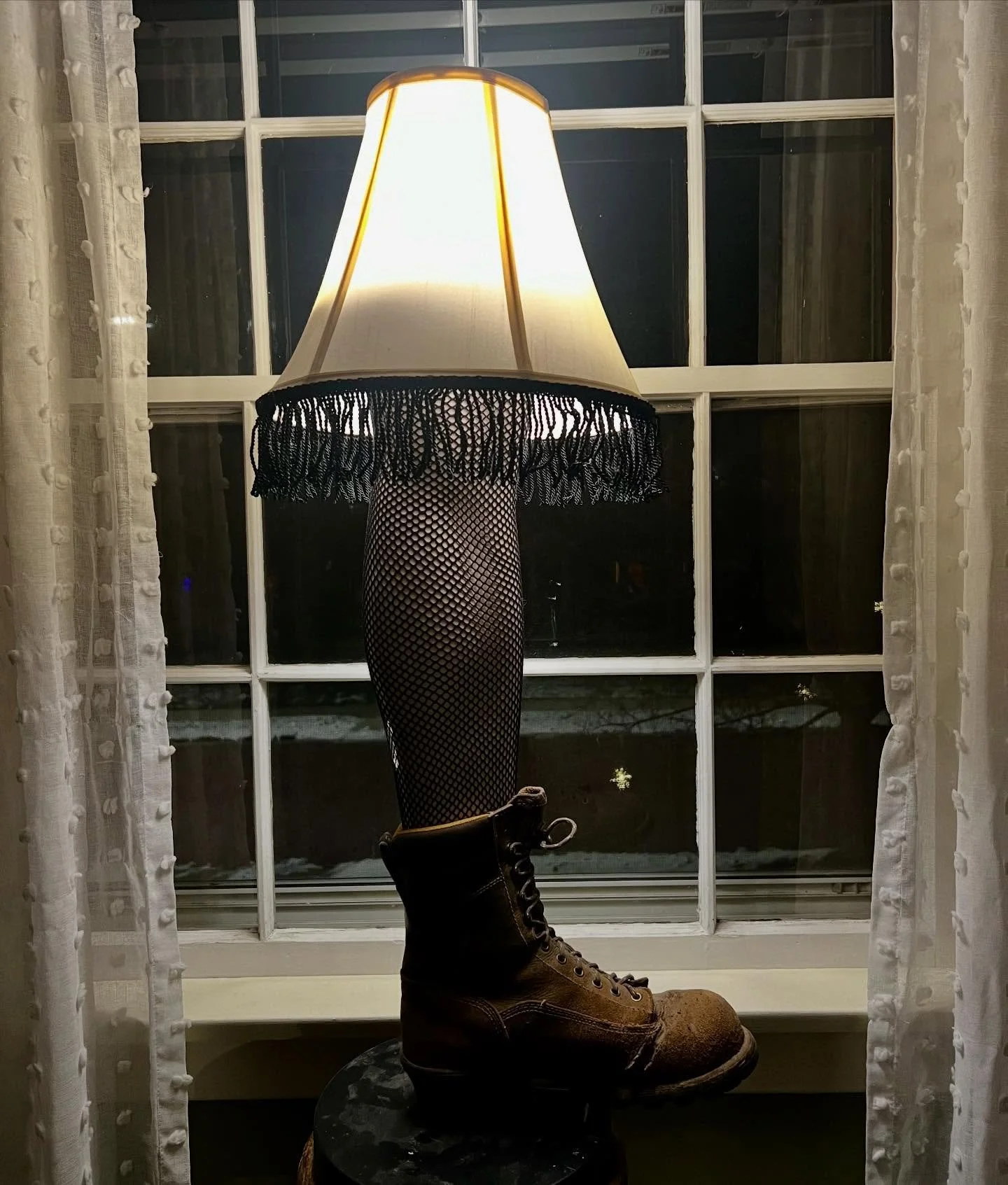 &ldquo;Oh, look at that! Will you look at that? Isn&rsquo;t that glorious? It&rsquo;s&hellip; it&rsquo;s&hellip; it&rsquo;s indescribably beautiful!&rdquo;

Behold: the Forester Leg Lamp 🙌 &mdash; complete with fishnets, fringe, and a logger boot. Y