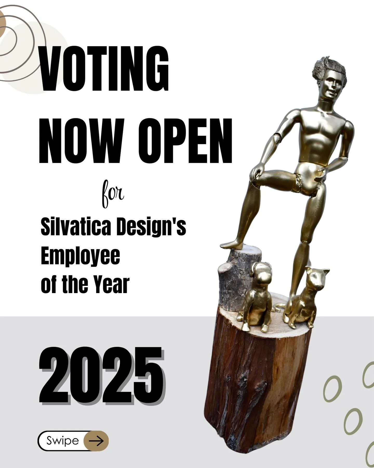 Voting is now open for Silvatica Design&rsquo;s 2025 Employee of the Year! Scroll for a recap of our greatest accomplishments and let us know who you think should win this prestigious title and coveted trophy by commenting below or voting in our stor
