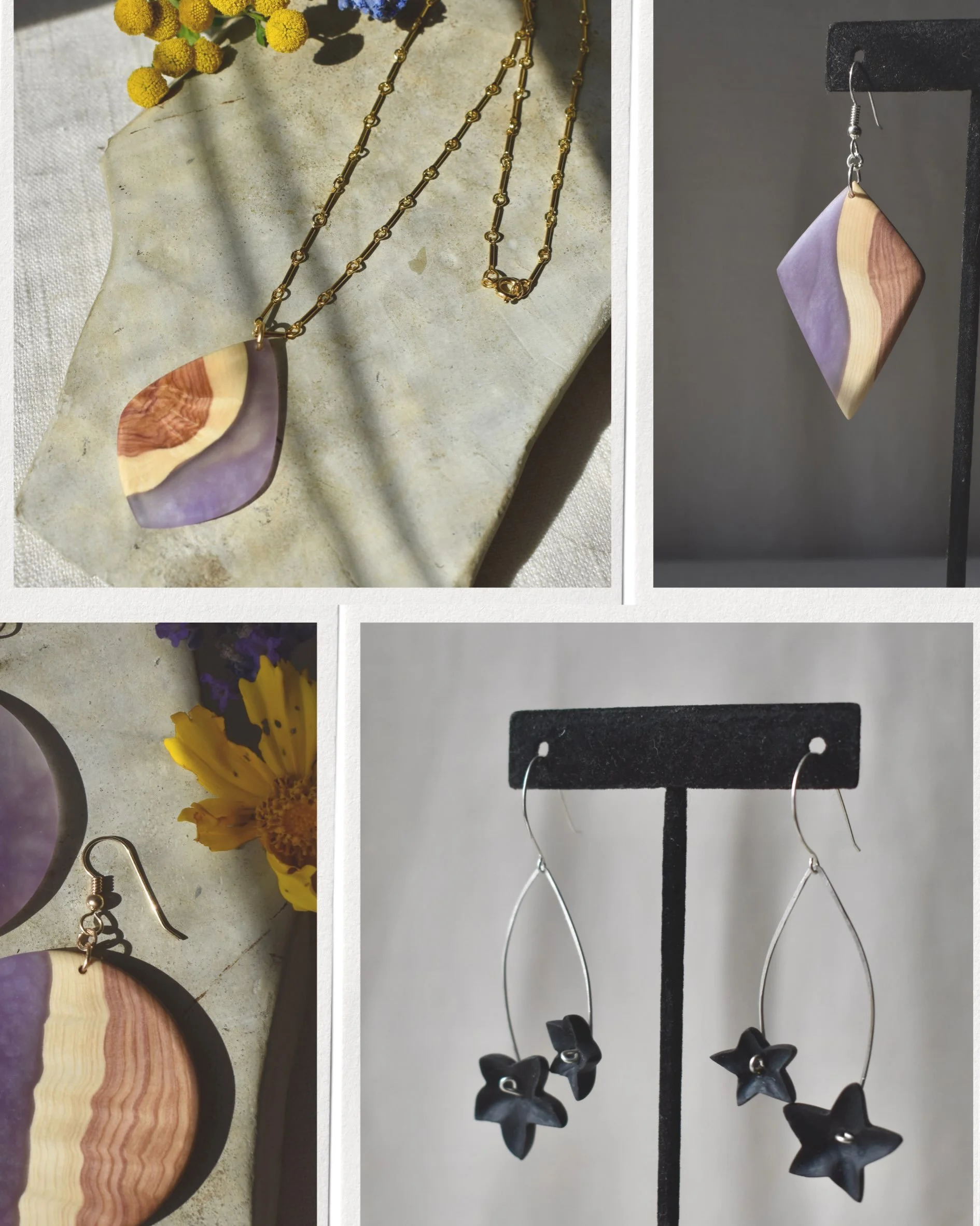 The website is updated with a collection of pieces made over the past three months &mdash; earrings, necklaces, and bracelets from different series. They are a mix of ideas and techniques I was exploring over summer.

🗓️ Mark your calendars: October