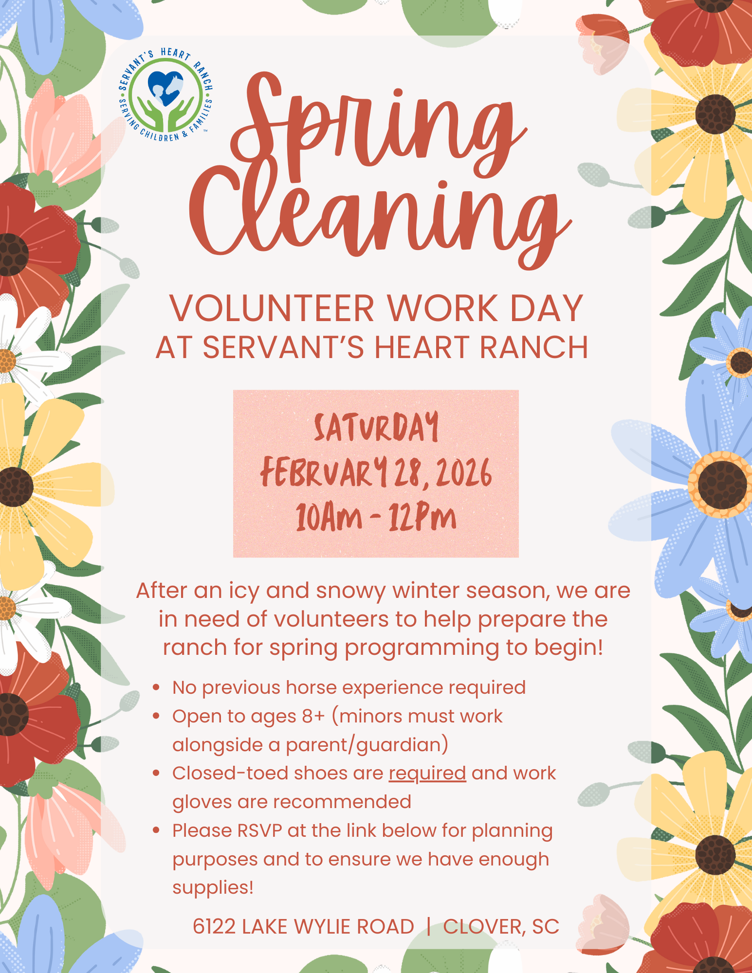 Spring Cleaning Volunteer Work Day 