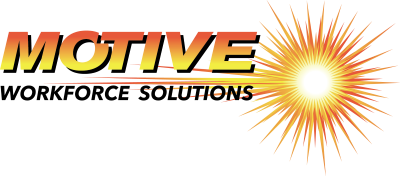 MOTIVE logo with a burst of light and explosion graphic