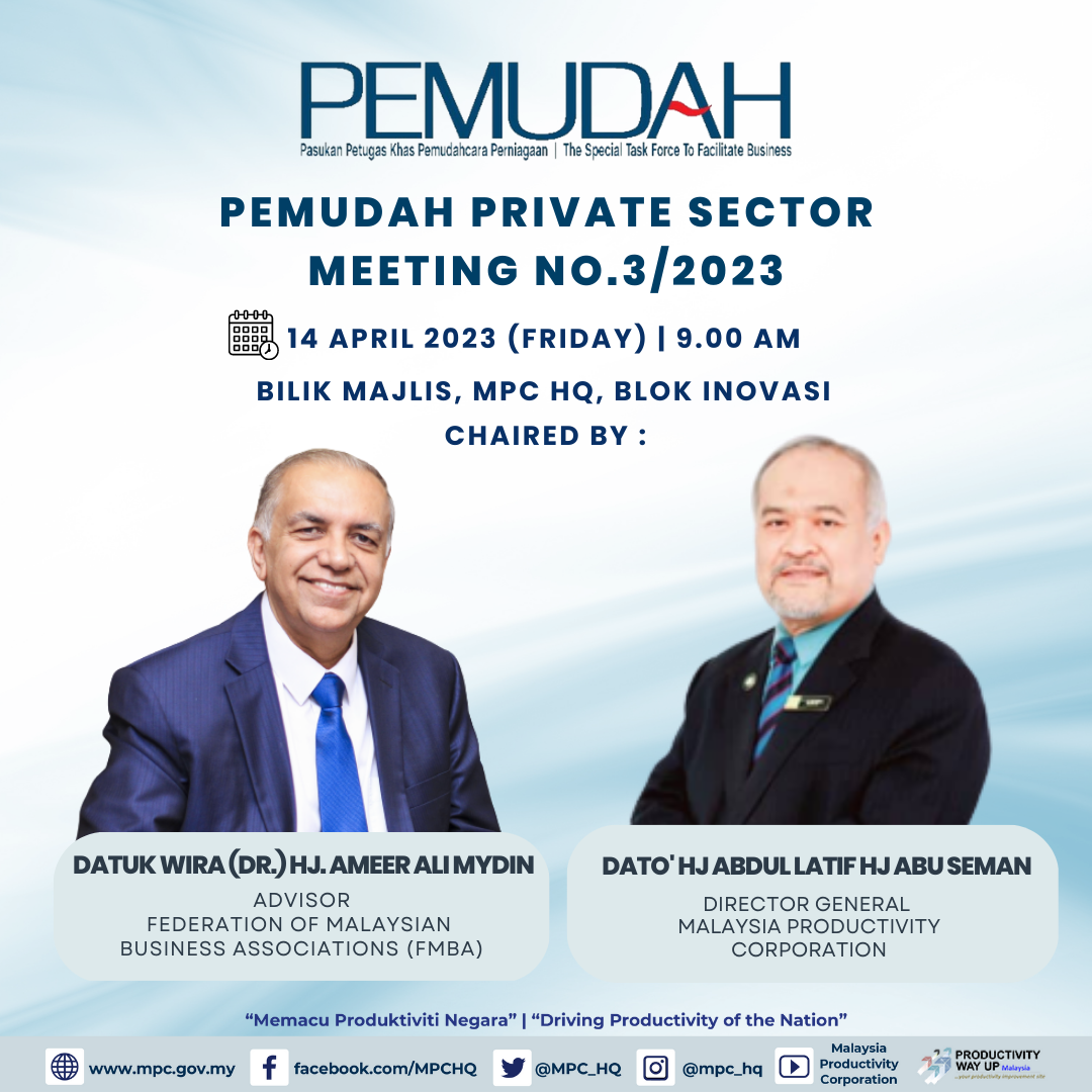 PEMUDAH Private Sector Meeting No. 3/2023
