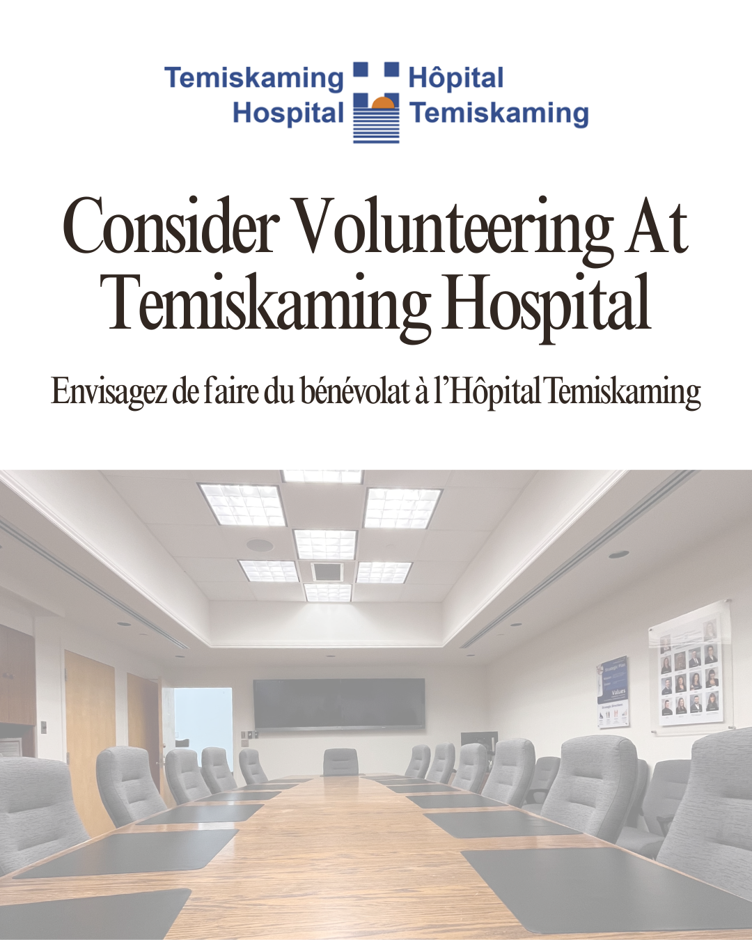 Consider Volunteering at Temiskaming Hospital