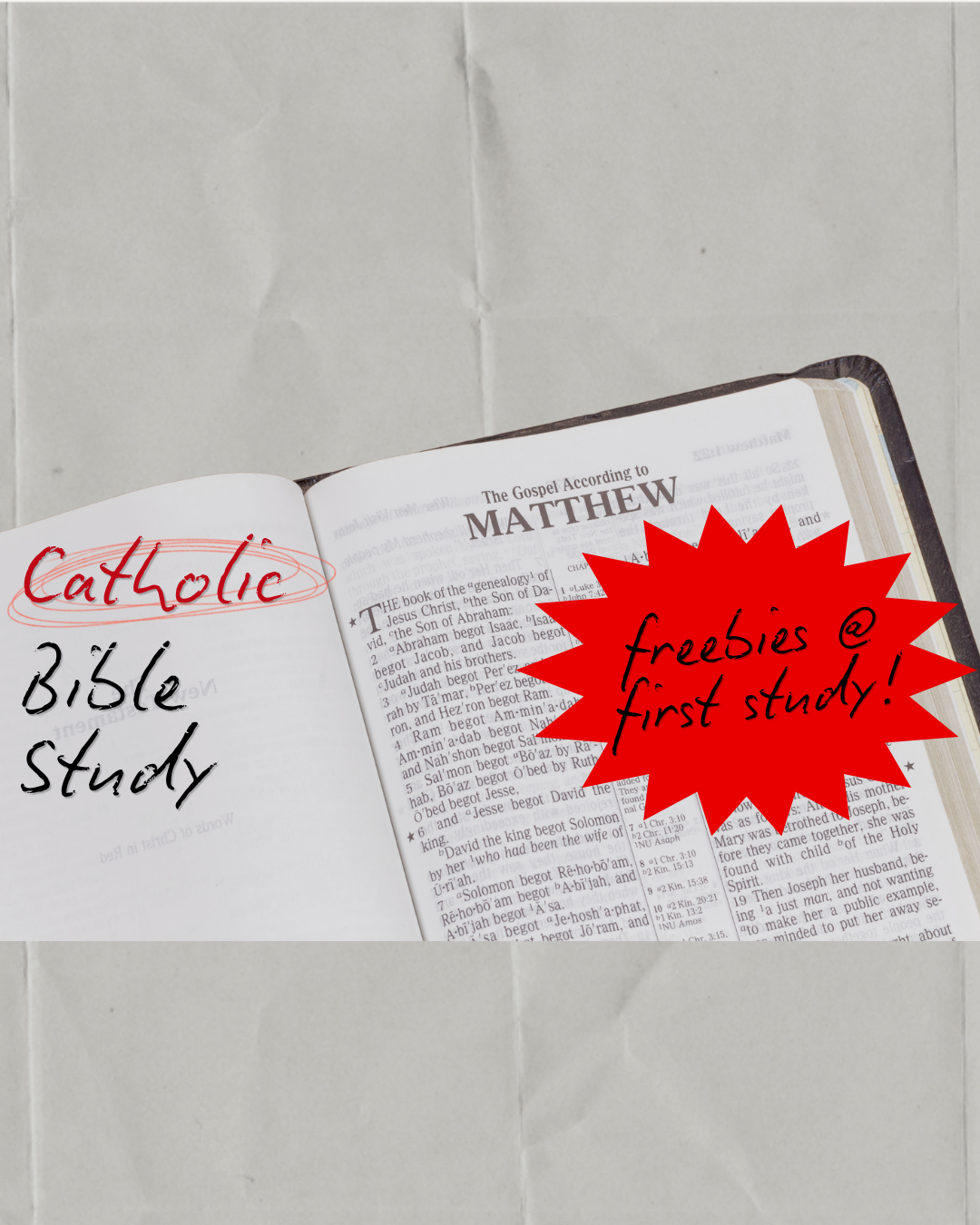 First Bible Study of the Semester