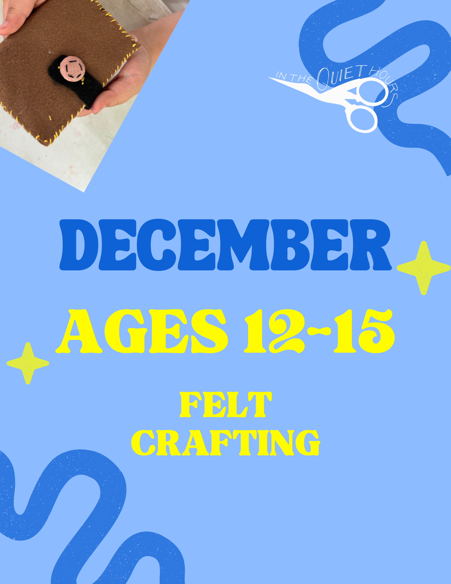 December: Felt Craft for Tween & Teens Ages 12-15
