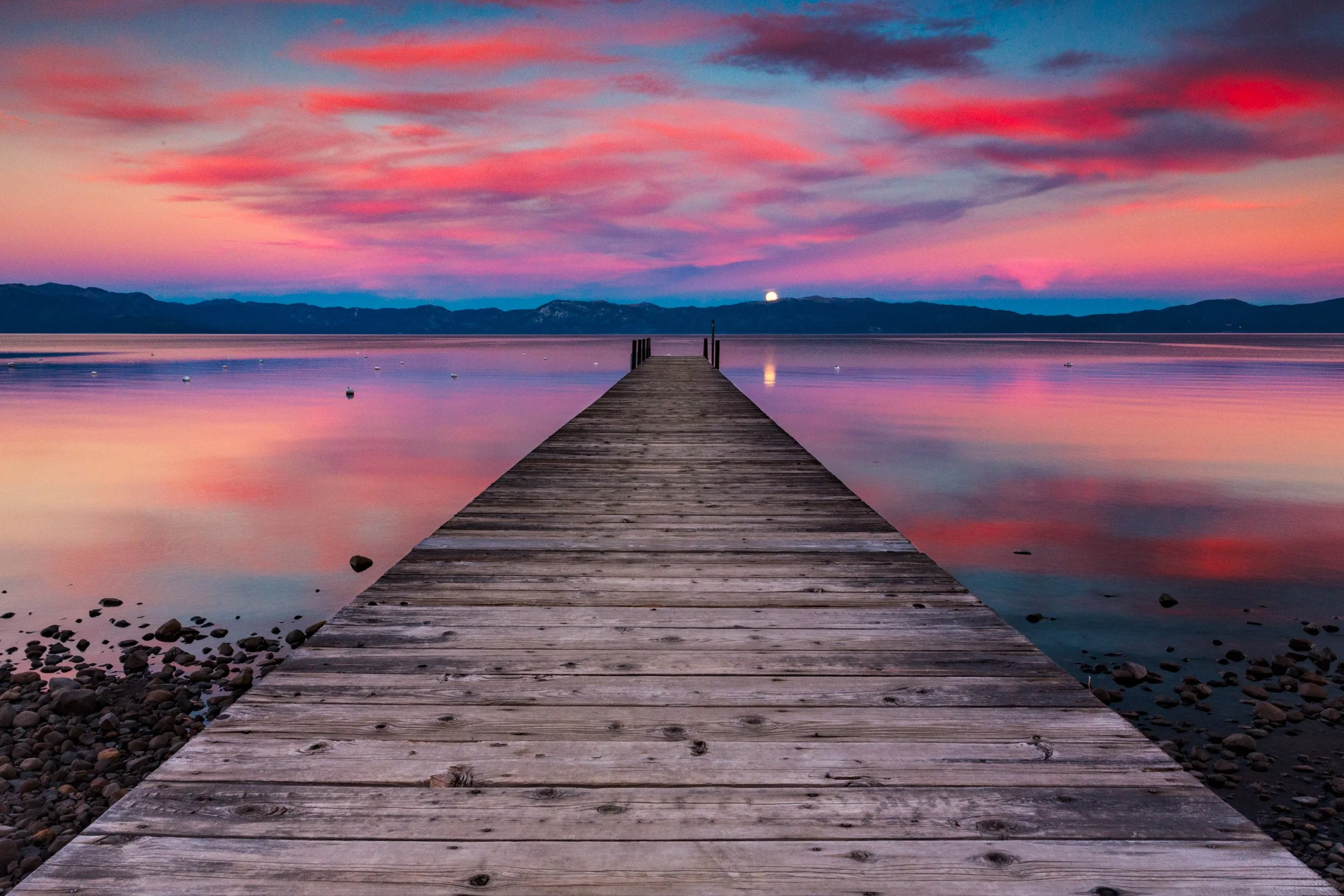 West Shore Dock Harvest Moon