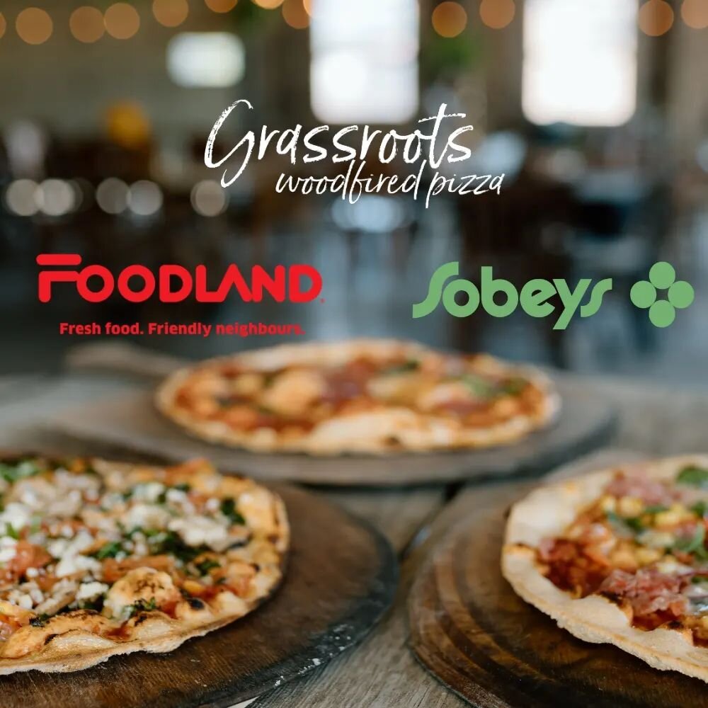 BETTER TOGETHER 🌿🍕🛒

We are beyond thrilled to announce that you can now find our frozen wood fired pizzas on freezer shelves at select Foodland &amp; Sobeys stores across Grey- Bruce county! 

This partnership will allow us to reach local food lo