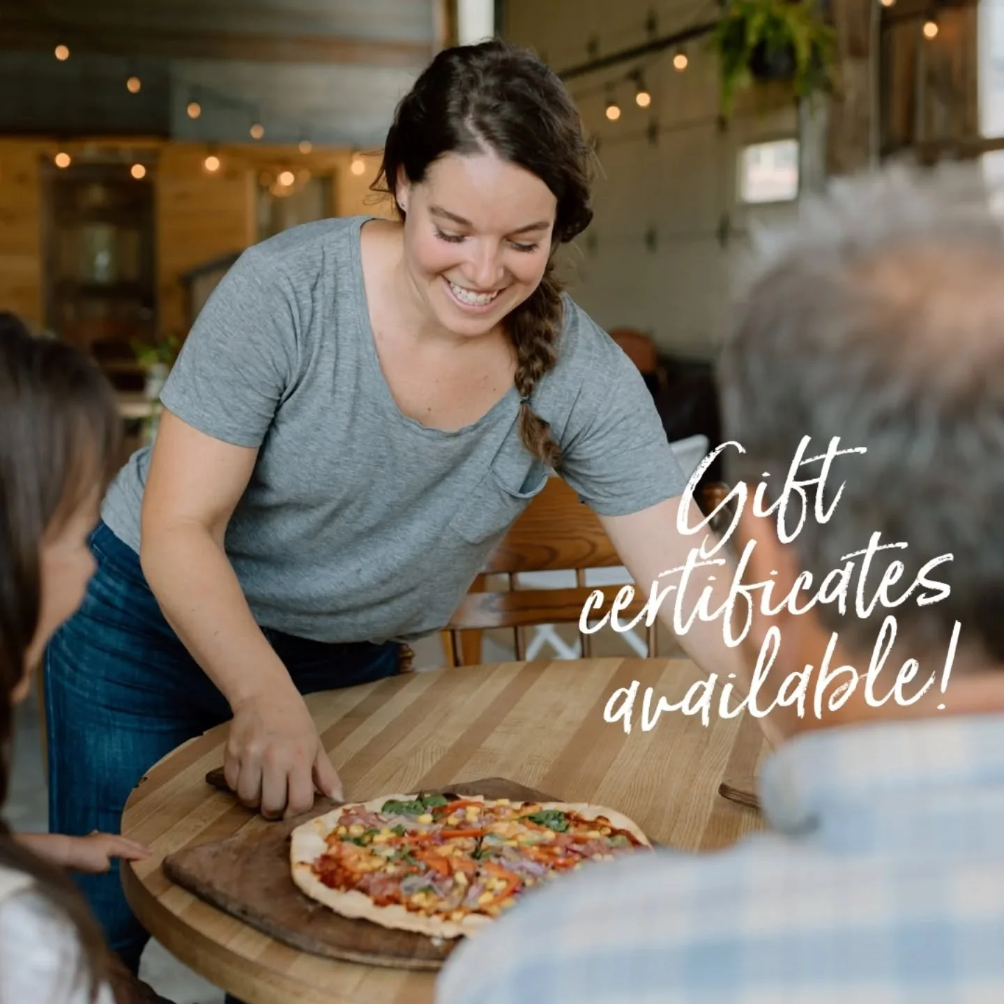 PERFECT FOR THE PIZZA LOVER ON YOUR LIST 🌲🍕🎁

Give the gift of wood fired pizza this holiday season! 

Did you know we offer gift certificates for our farm pizzeria?! 

We offer both virtual &amp; physical gift cards in any amount to make your gif