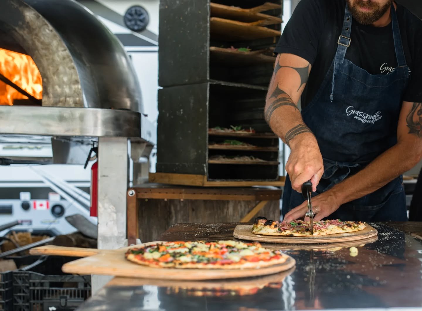 YOUR DAY, YOUR MENU 🍕🔥🎊

DID YOU KNOW when you book a wood fired pizza catering with Grassroots Woodfired Pizza you select your own custom menu? 

Choose from a collection of exclusive catering pizzas featuring local &amp; specialty ingredients as