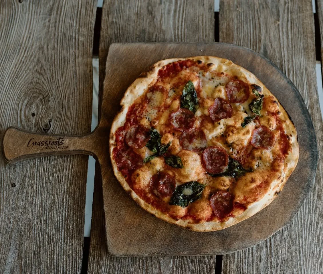 MADE WITH &hearts;️

Our wood fired pizzas are made with the high quality ingredients &amp; lots of heart! 

We start with organically grown flours, milled locally, and slow ferment our pizza dough to increase digestibility. 

Next we top with a comb