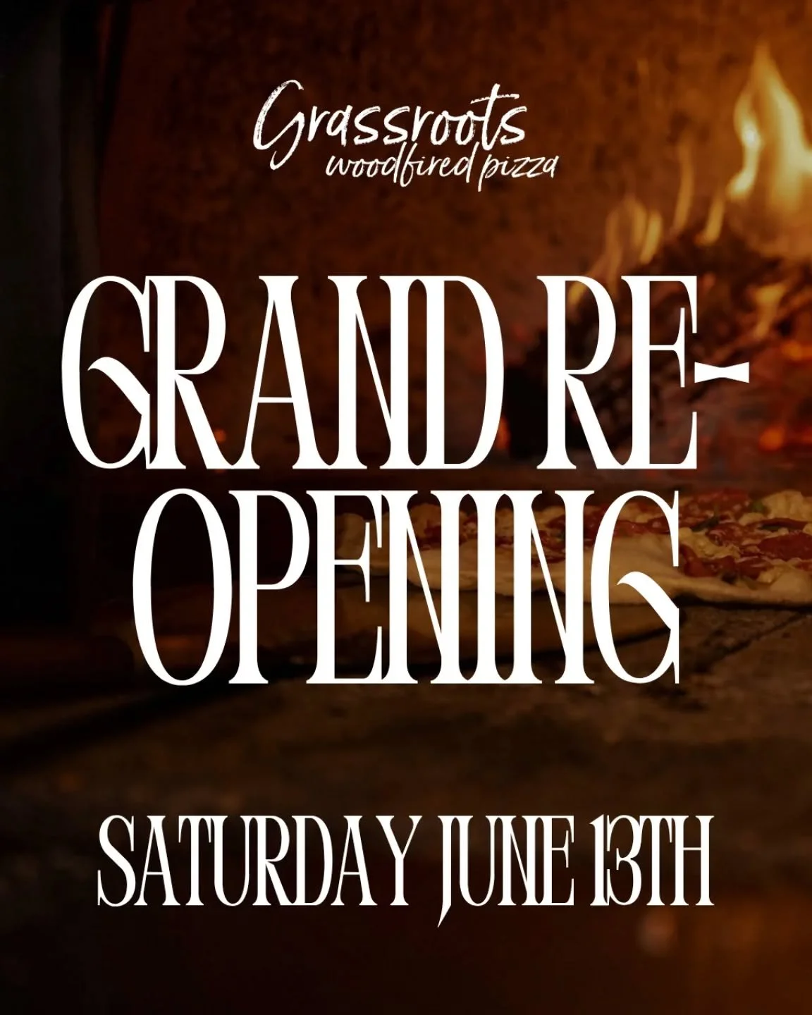 THE BIG REVEAL IS ALMOST HERE✨🍕🔥

We&rsquo;ve been working hard behind the scenes, and are absolutely thrilled to finally invite you to the Grand Re-Opening of our newly re-imagined farm pizzeria! Mark your calendars for Saturday, June 13th because
