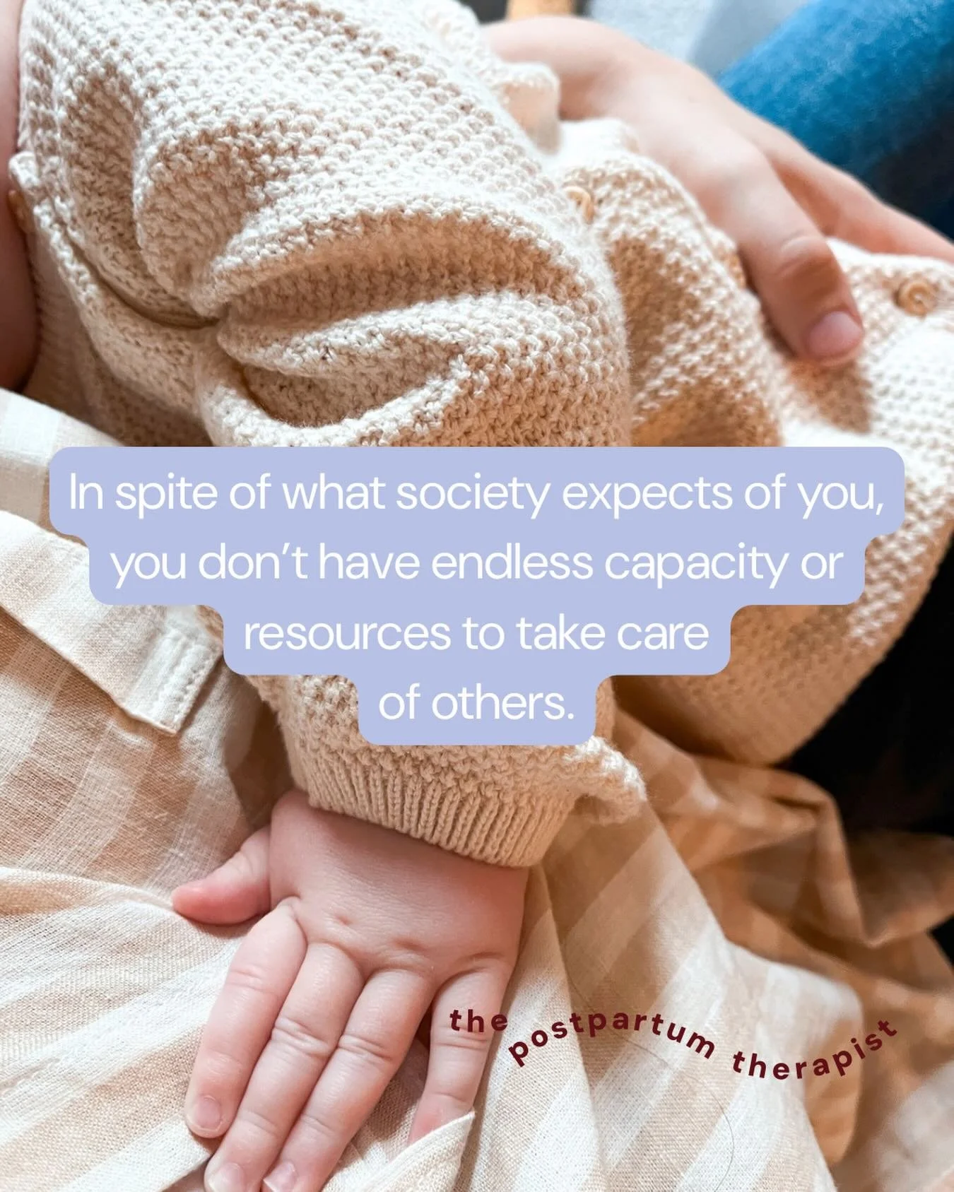 I am always here to debunk this antiquated idea of women/moms. We are human - we have feelings, experiences, needs and desires too. We aren&rsquo;t endless. We need support and care too. 

It&rsquo;s not just okay, it&rsquo;s necessary to say &ldquo;