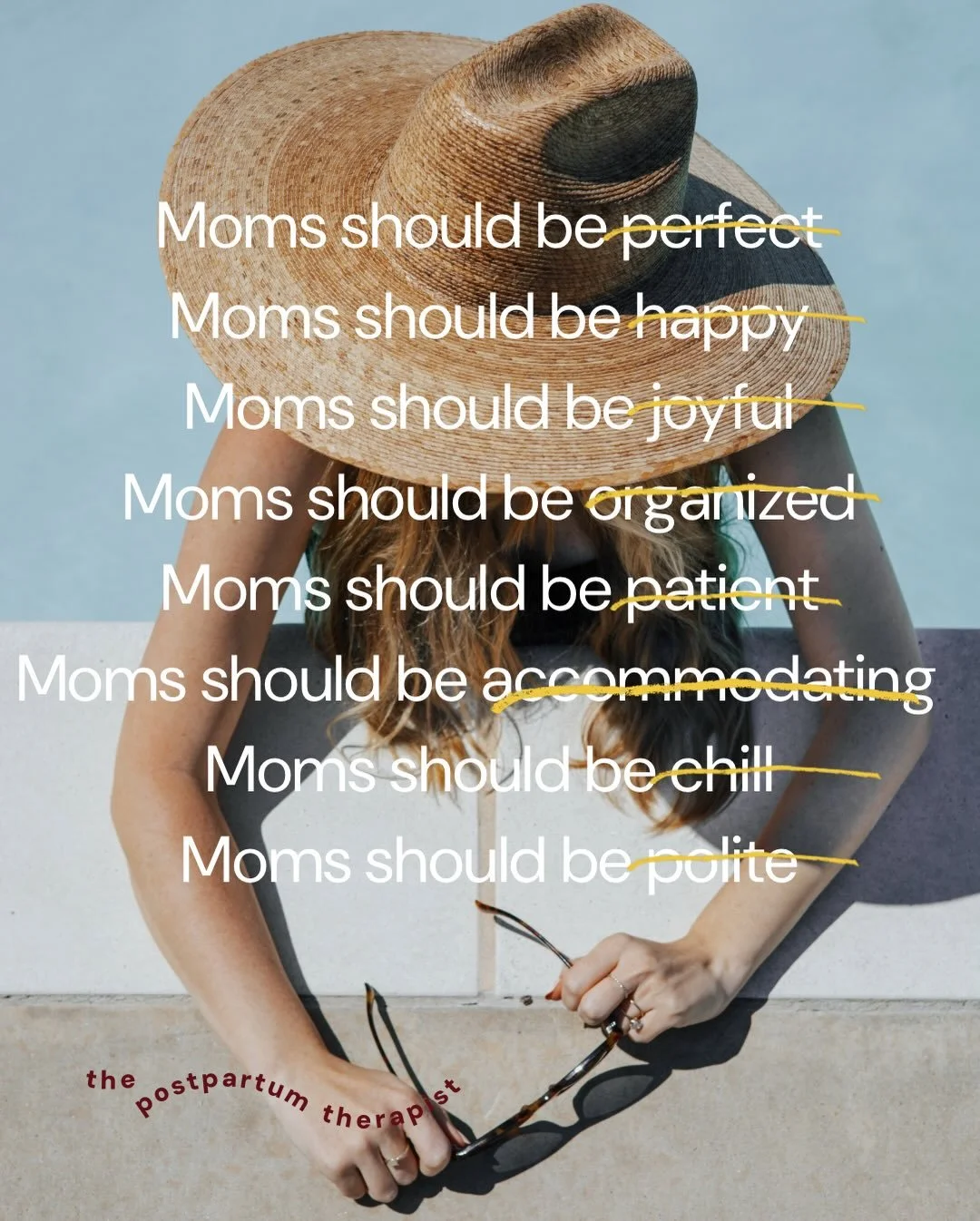 There is so much pressure (external &amp; internal) to be the &ldquo;perfect&rdquo; mom, leaving little room for your humanity. 

Moms are humans- complex and complicated and we have every right to be. Acknowledging this truth, expressing it, and may