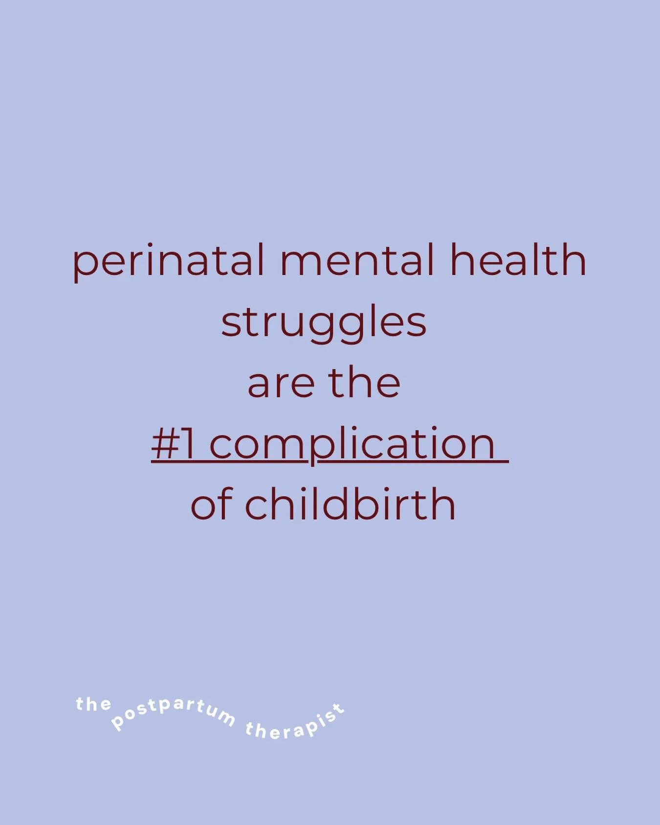 Did you know this? 

At least 15-20% of birthing people and at least 10% of non-birthing partners will experience perinatal mental health issues. 

You are not alone. With support you will recover. 
@postpartumsupportinternational has tons of resourc