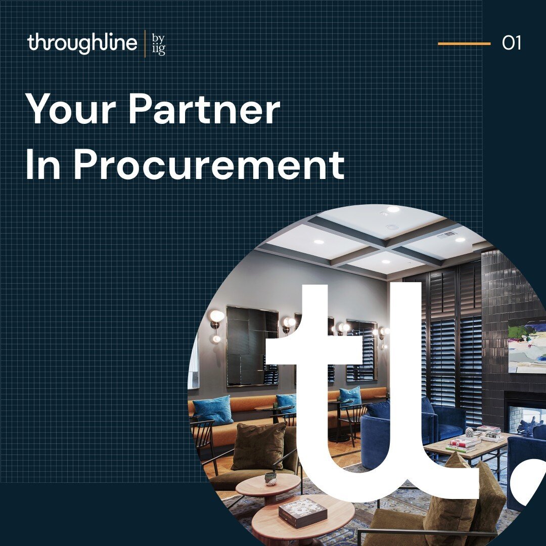 Throughline By IIG prides itself in being &quot;Your Partner in Procurement&quot; by providing project and budget transparency.

➡️Interested in partnering with us for your next project? Contact @Kendra Raines, our VP of Business Development via ✉️ke