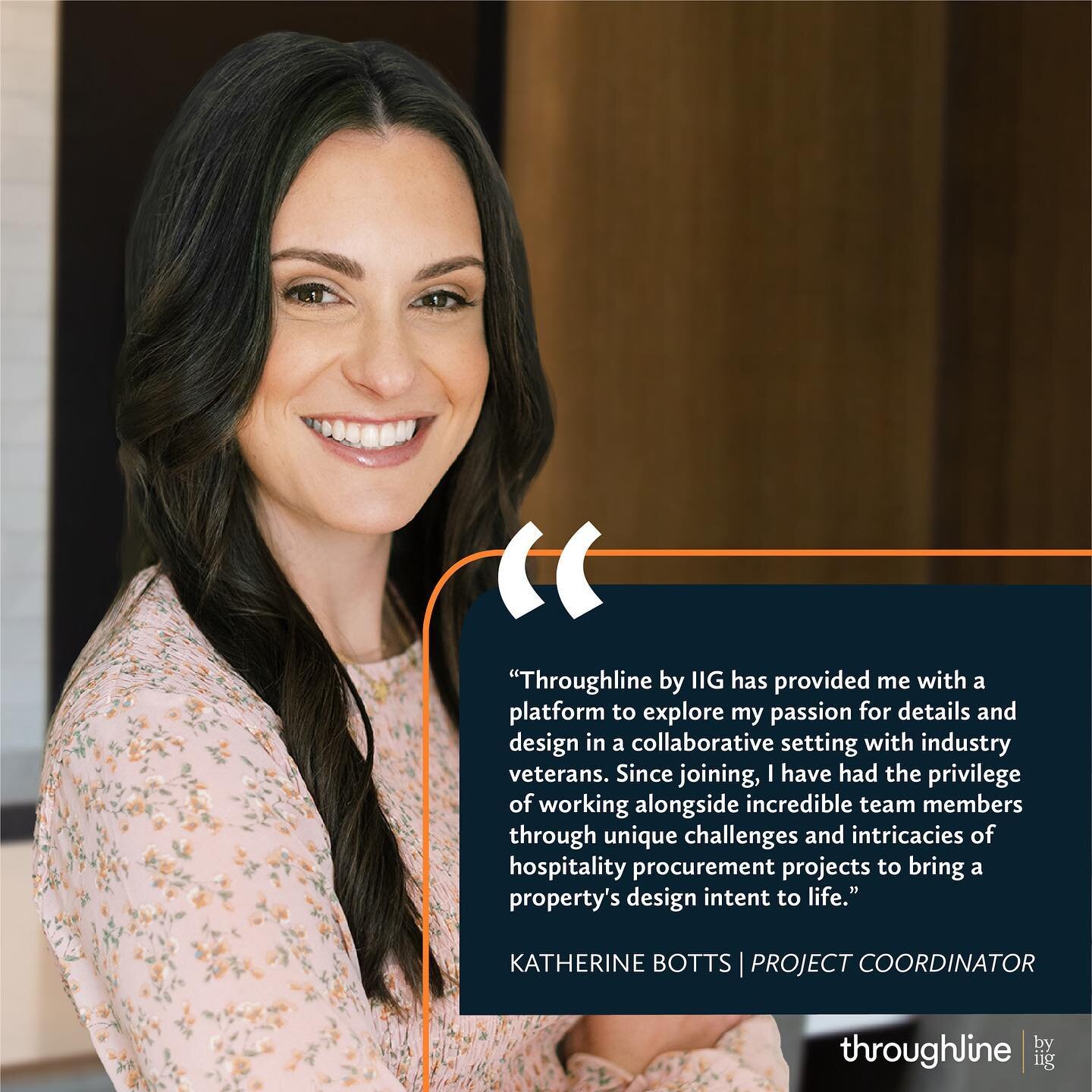 Meet Katherine Botts, project coordinator at Throughline. 👋

As an experienced order processer, scheduler, and problem solver, Katherine plays a major role in ensuring project deliverables are met. In her current position, she navigates challenges i