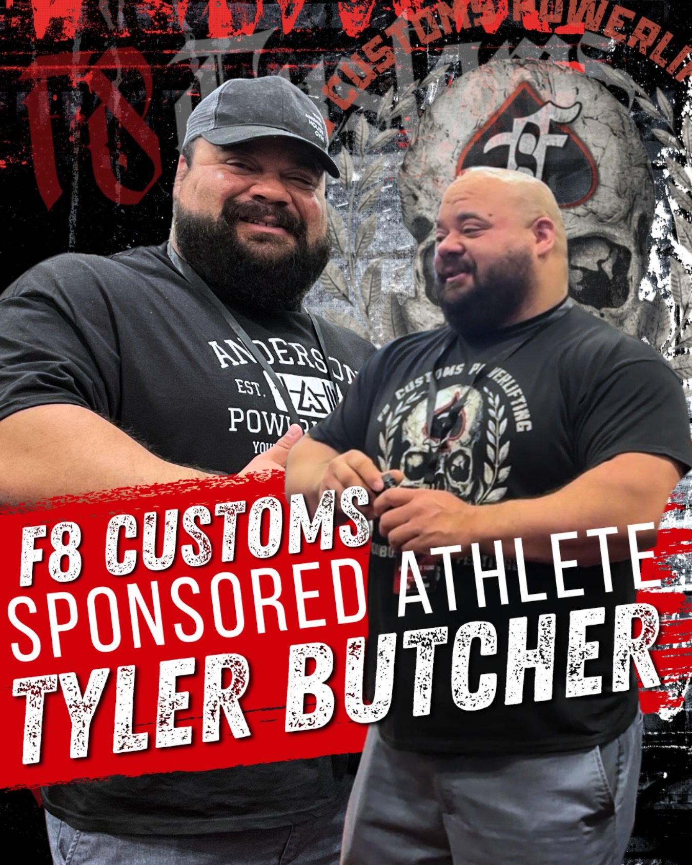 We&rsquo;re very proud and excited to welcome @tbutcher728 to the F8 Customs family as an official sponsored athlete! 

Tyler represents everything we look for in an athlete: steadfast, humble, strong, and loyal.

We look forward to helping Tyler rea
