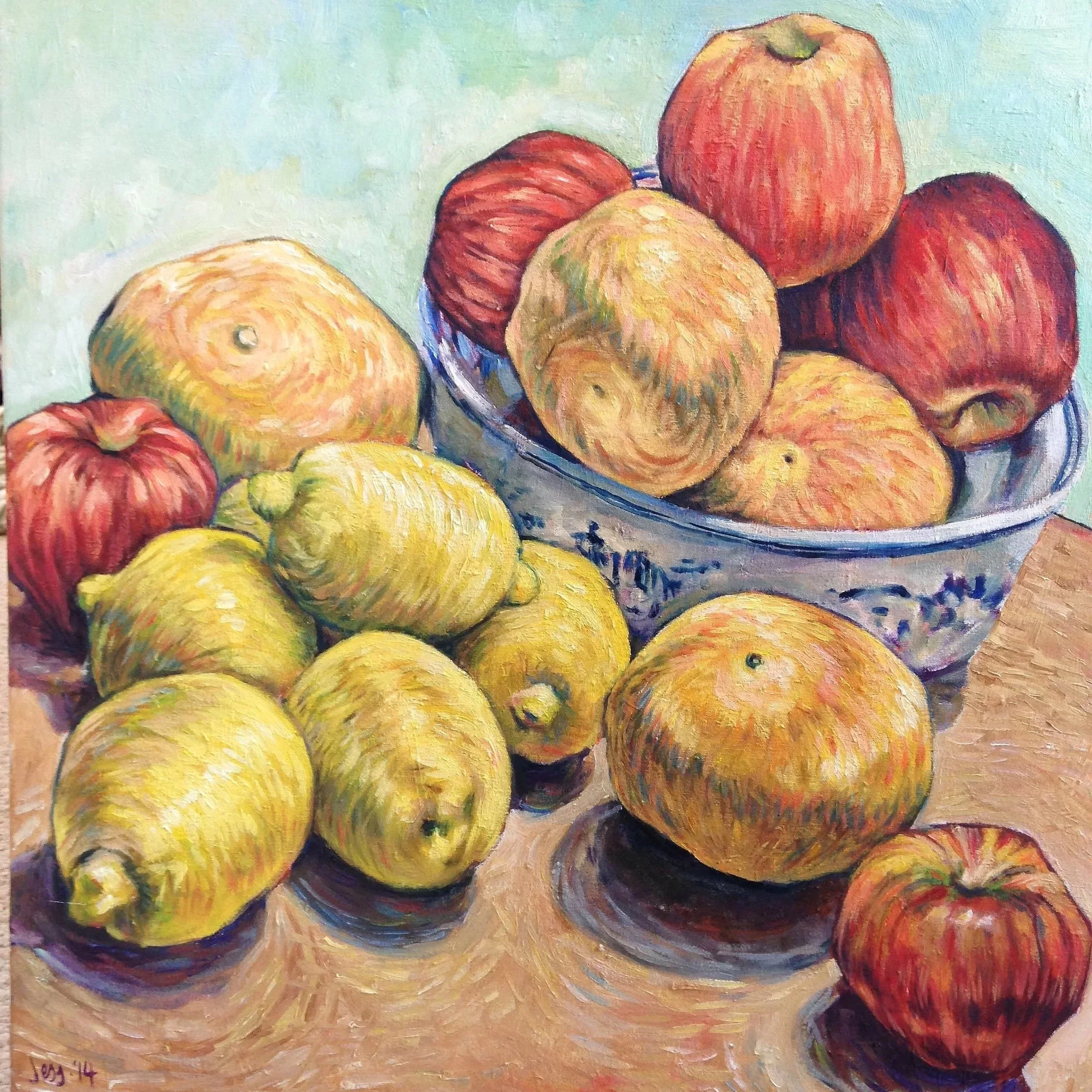 pile of fruit II
30x30"
oil on canvas