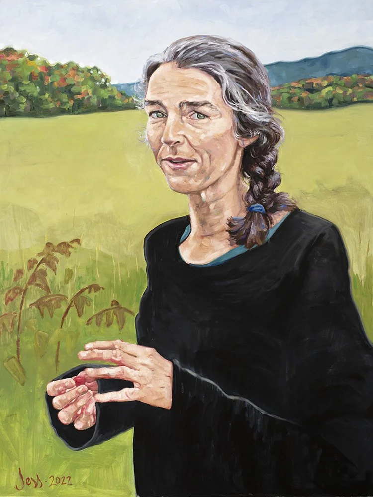 Genevieve Legal-Leblanc, farmer
36"x48"
oil on board
available for  purchase
