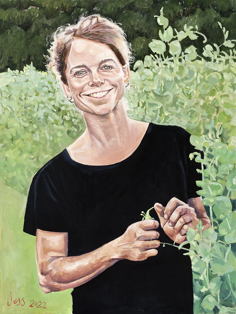 "Catherine, Seed Farmer"
36"x48"
oil on board
available for  purchase

