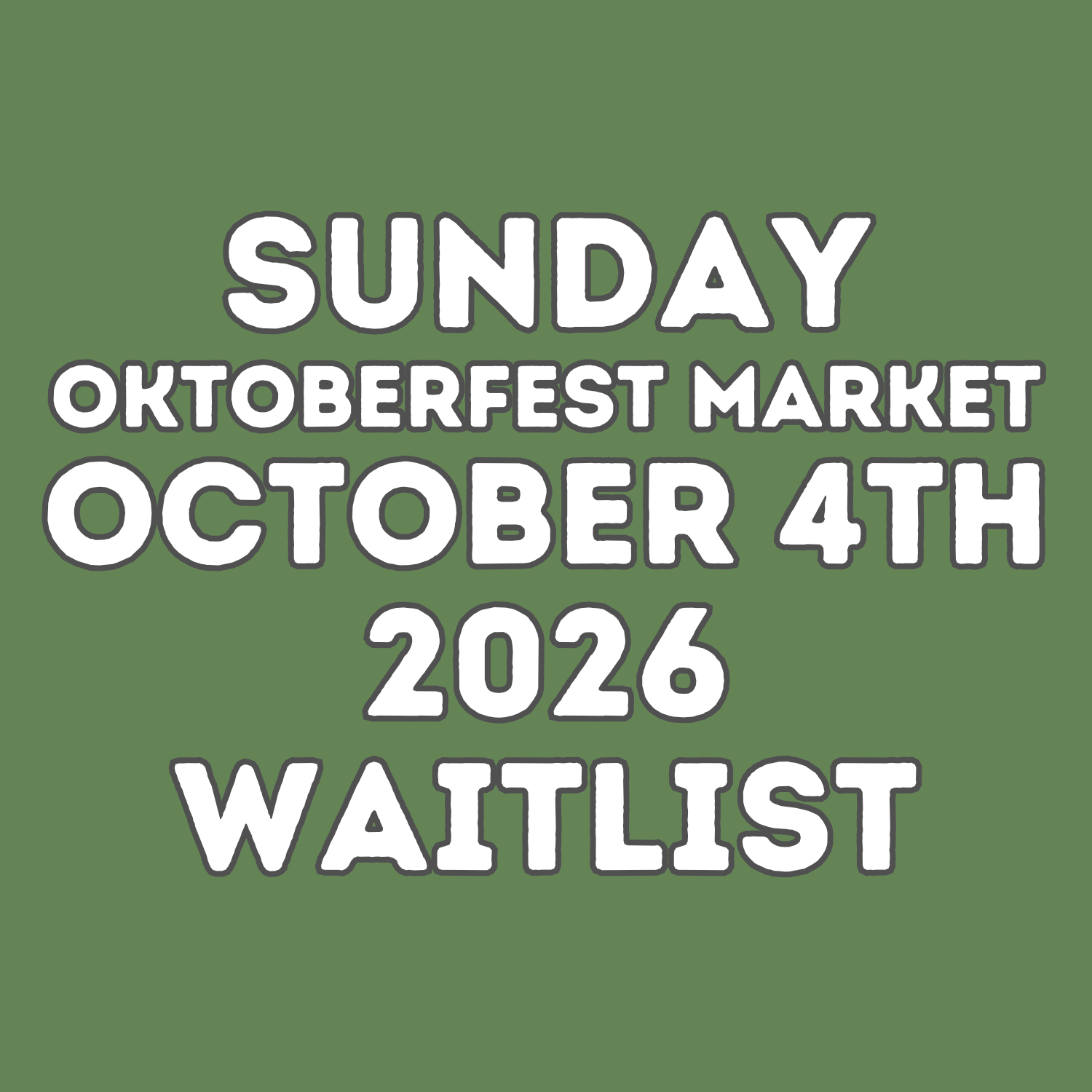 OCTOBER 4TH 2026 BOOTH SPACE