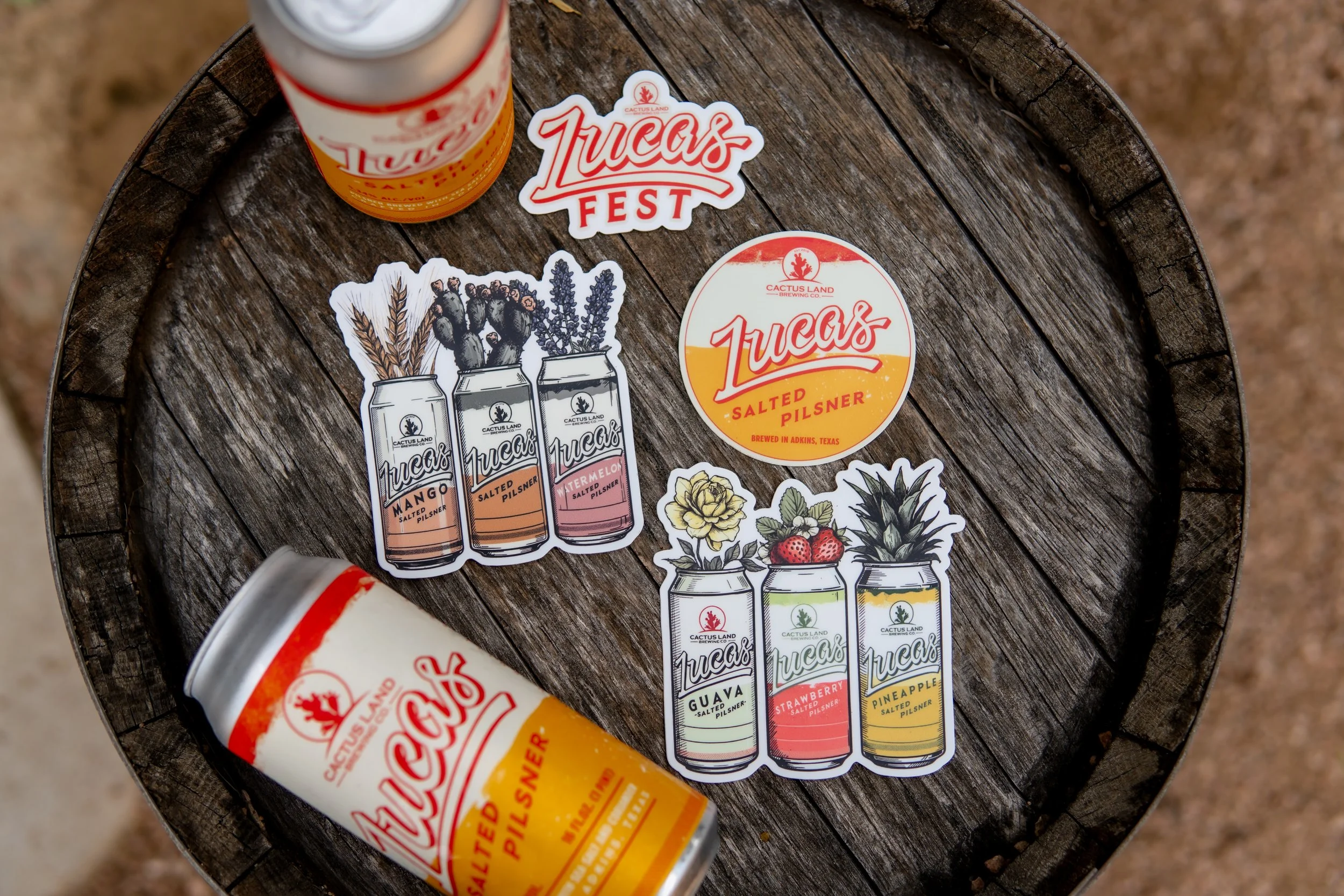 Lucas Fest Sticker Pack - 4 Stickers
