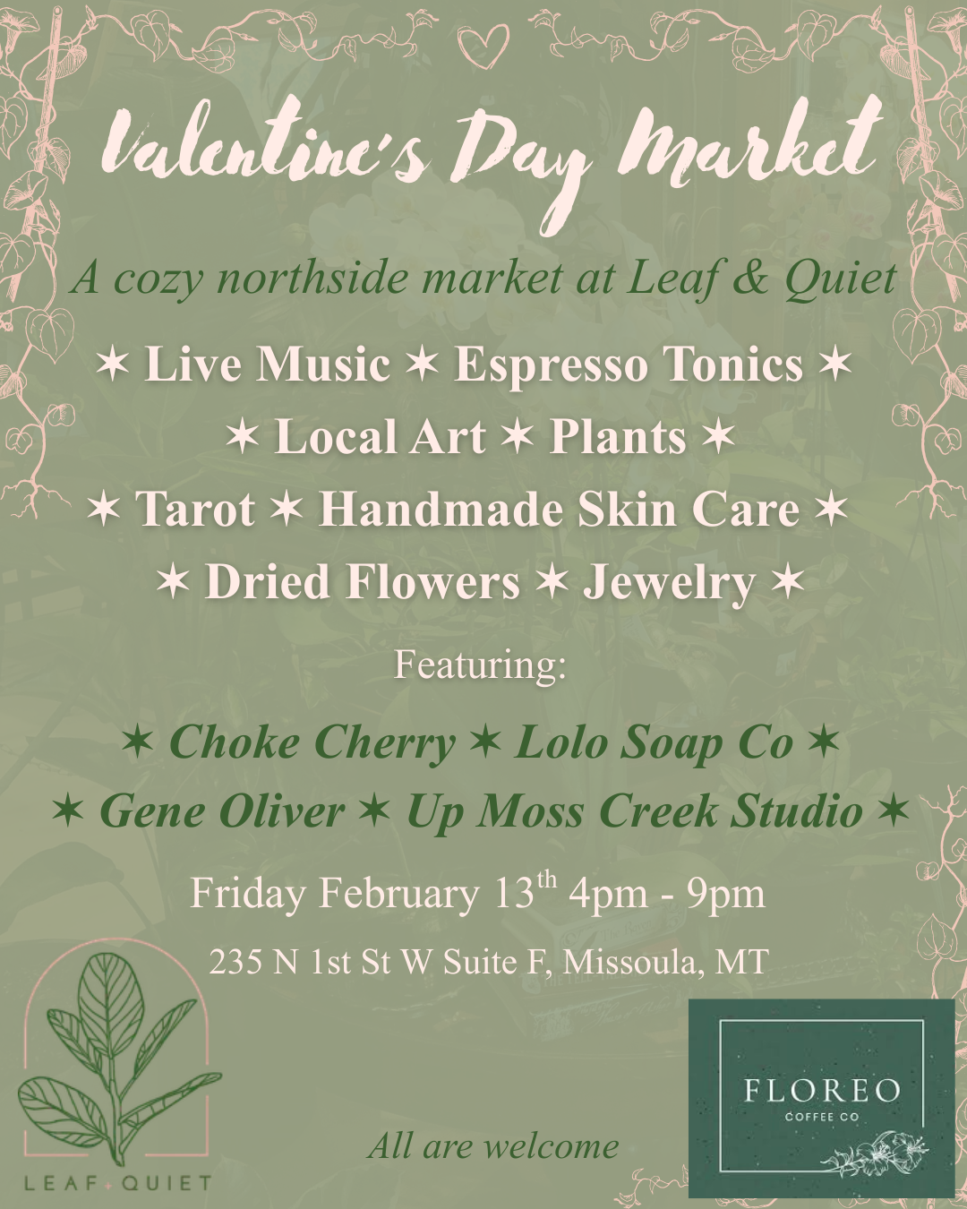 Leaf + Quiet Valentine's Day Market