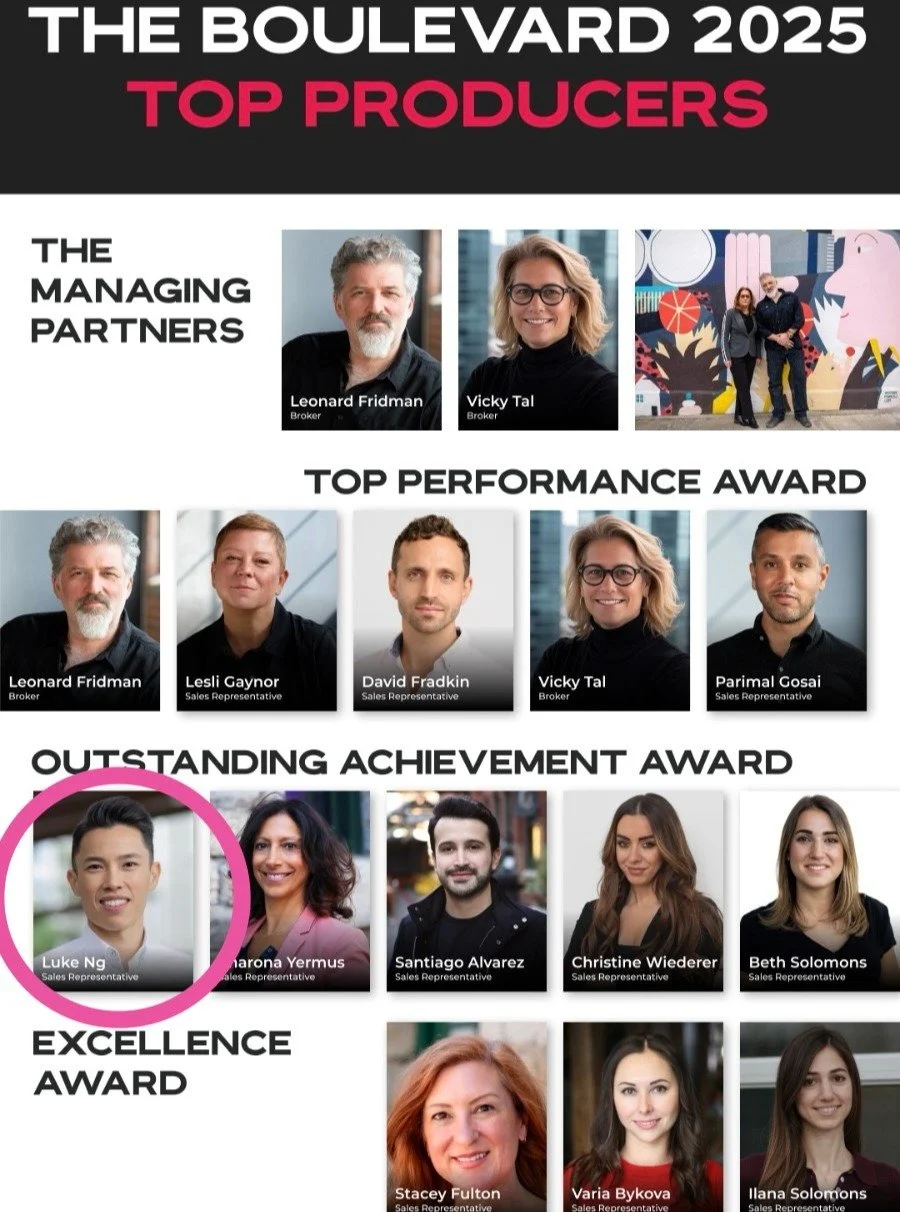 Huge thanks to my clients, family, friends and colleagues for your support in 2025!

For the fifth year in a row, I'm grateful to be among my brokerage's top real estate salespersons and brokers. 

Toronto has been my home for more than three decades