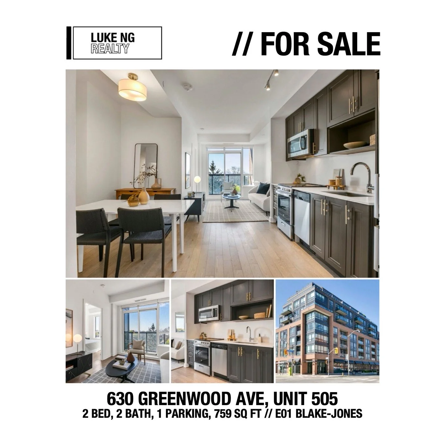 For sale 🏠: one of the most accessible, family sized home ownership opportunities in East York! 

Thoroughly refreshed, this 759 sq ft, two bedroom, two bathroom unit has one parking spot and one locker. Lots to love, including updated modern light 