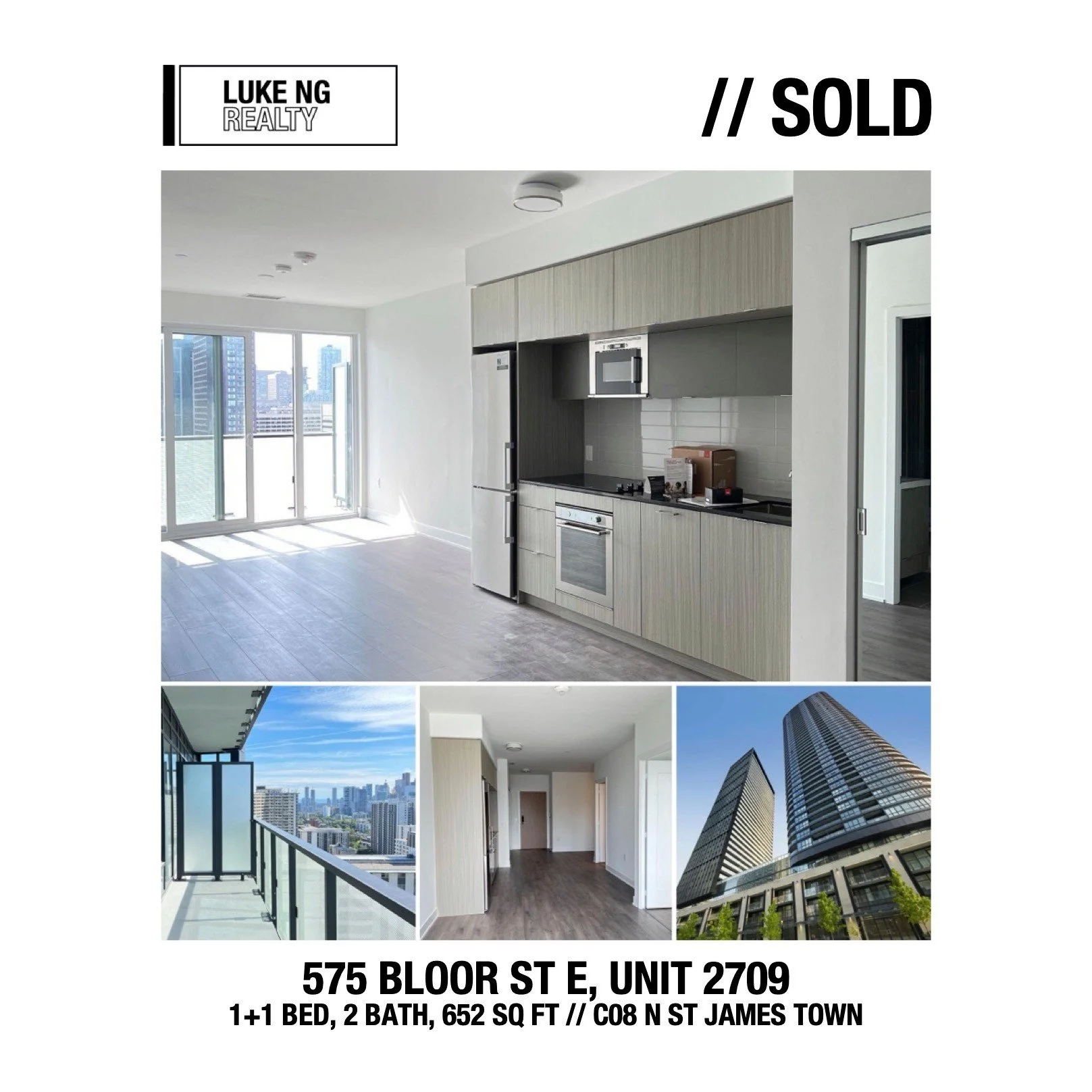 Congrats to my buyer client on their first home purchase! 

Via Bloor is one of my favourite buildings in the area. Built by Tridel, this unit is about 650 sq ft with nine foot ceilings, has one bedroom plus a functional den for a home office, along 