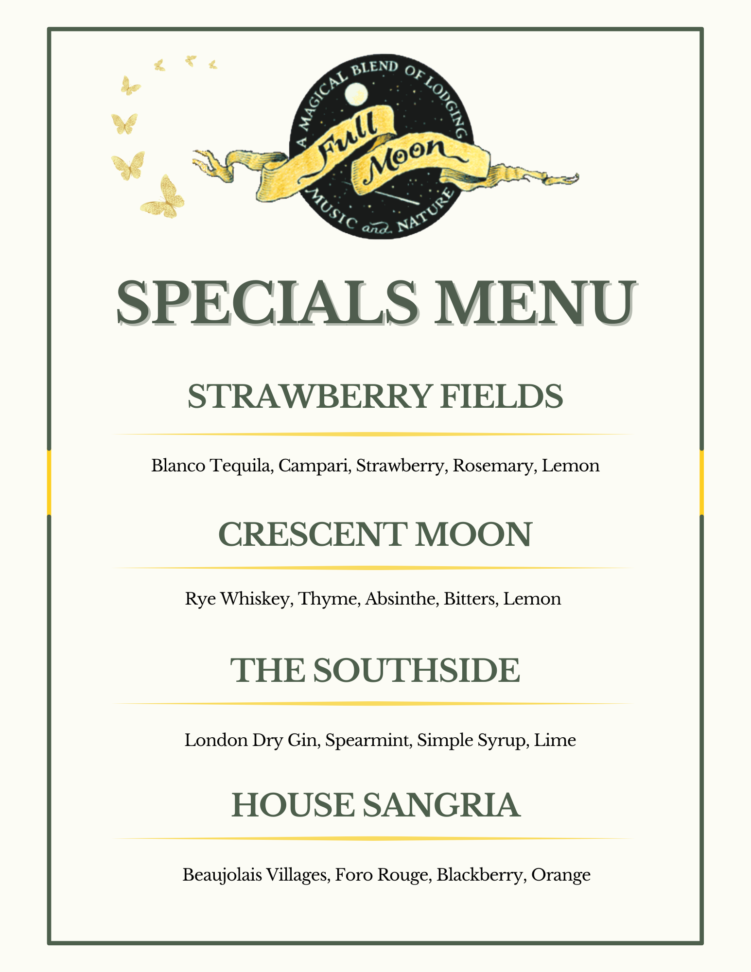 Bar Menu Design | Enhance Your Venue — Higgins Design
