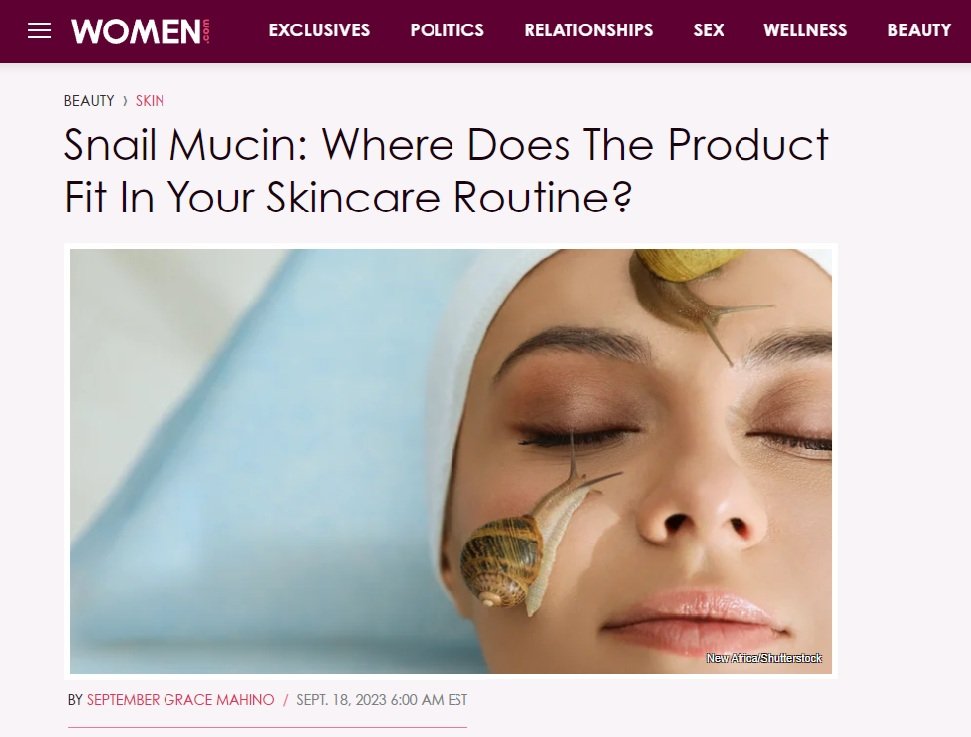 Women.com "Snail Mucin"