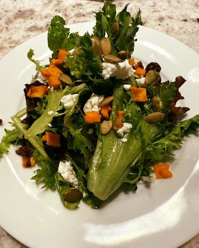 A taste of fall, beautifully plated 🍁✨

For a recent Greater Louisville Inc. dinner, guests enjoyed a vibrant trio of autumn flavors &mdash; from a roasted butternut squash salad with curry fig vinaigrette, to tender braised short ribs over garlic-i