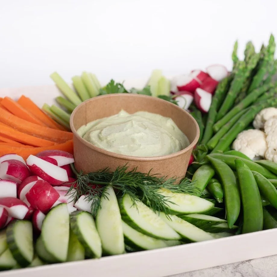 Spring celebrations are here, and party trays make hosting easy.

From fresh crudit&eacute;s and charcuterie to Southern favorites like Benedictine, pimento cheese, and our Signature Country Ham, Pepper Jelly, Pimento Cheese Biscuit Tray, everything 