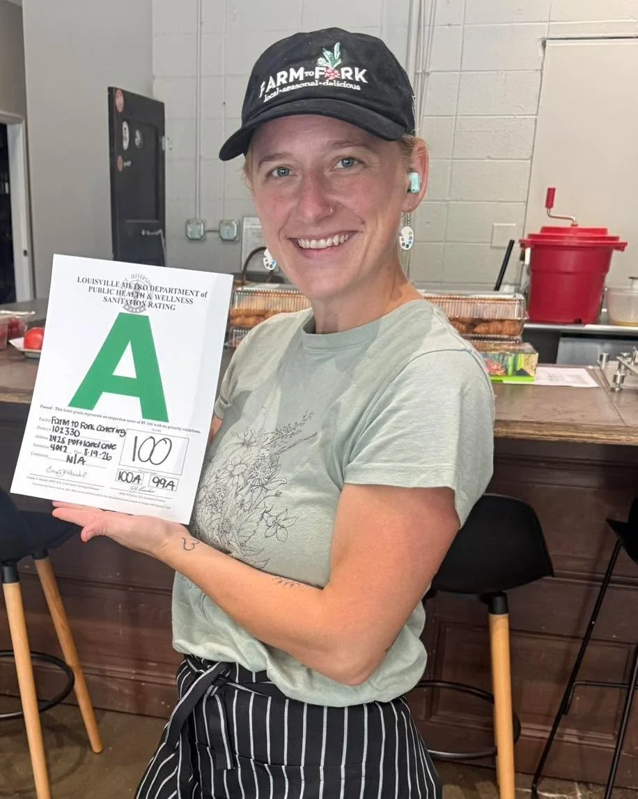 Keeping it clean and safe in the Farm to Fork kitchen! 💯