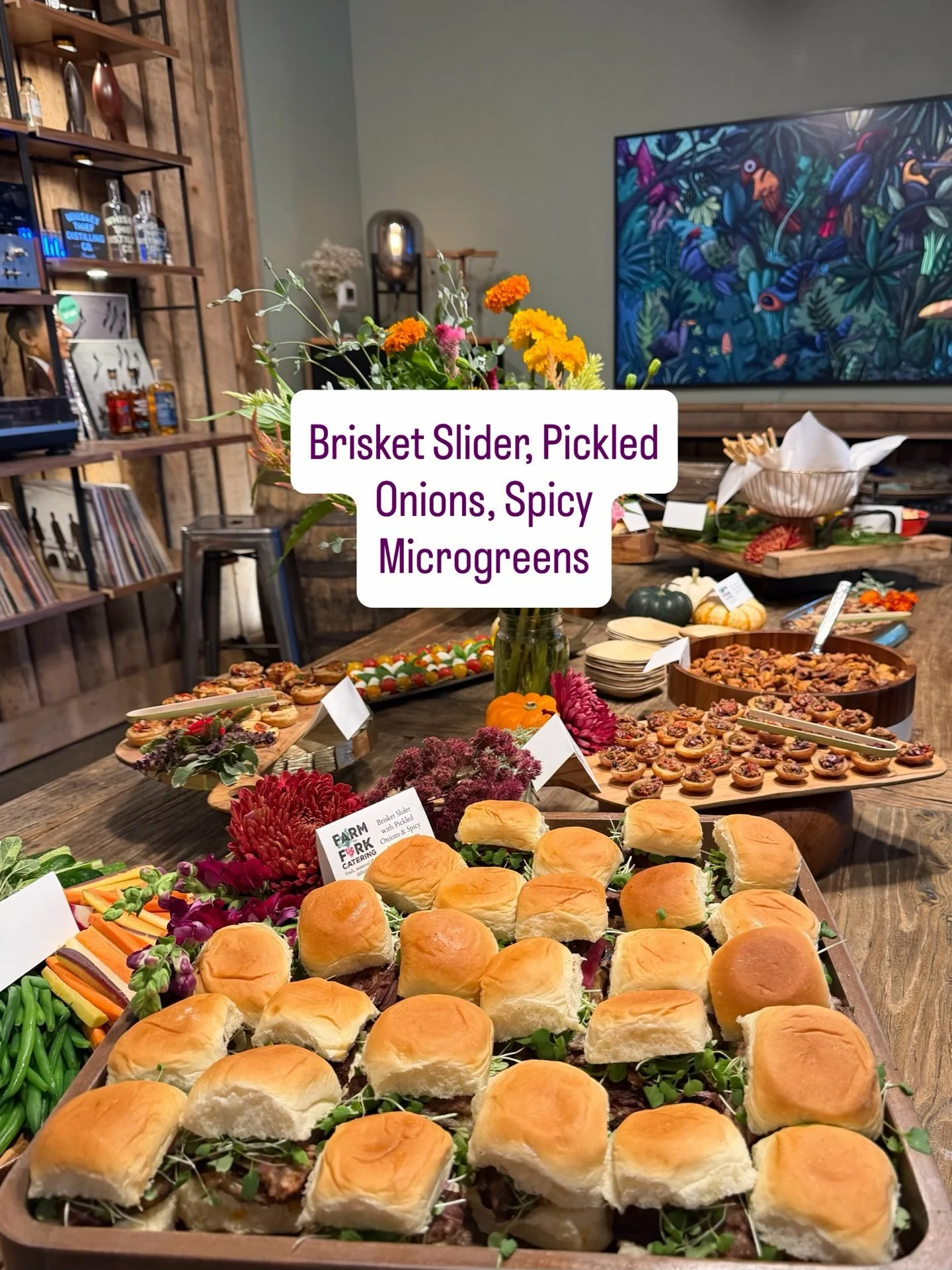New venue alert! We recently had the chance to cater our first event at Whiskey Thief NuLu, and it was such a great setting for a private celebration.

This family gathered to celebrate several special milestones, and we loved creating a late-summer-