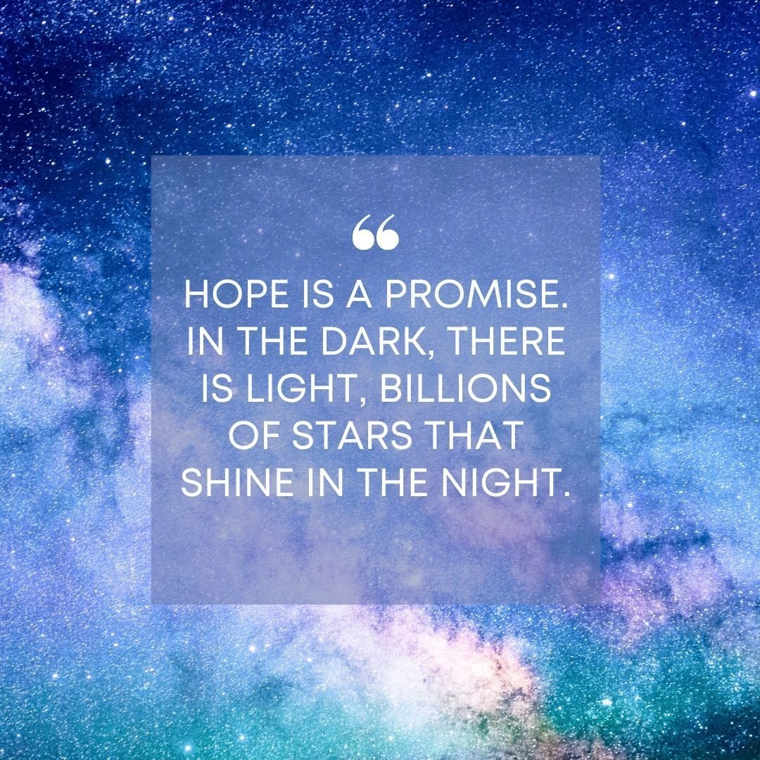 ✨🌌 &quot;Hope is a promise. In the dark, there is light, billions of stars that shine in the night.&quot; 🌌✨

This reminder serves as a beacon for all of us at Together at Peace Foundation, especially in moments when the path ahead seems enveloped 