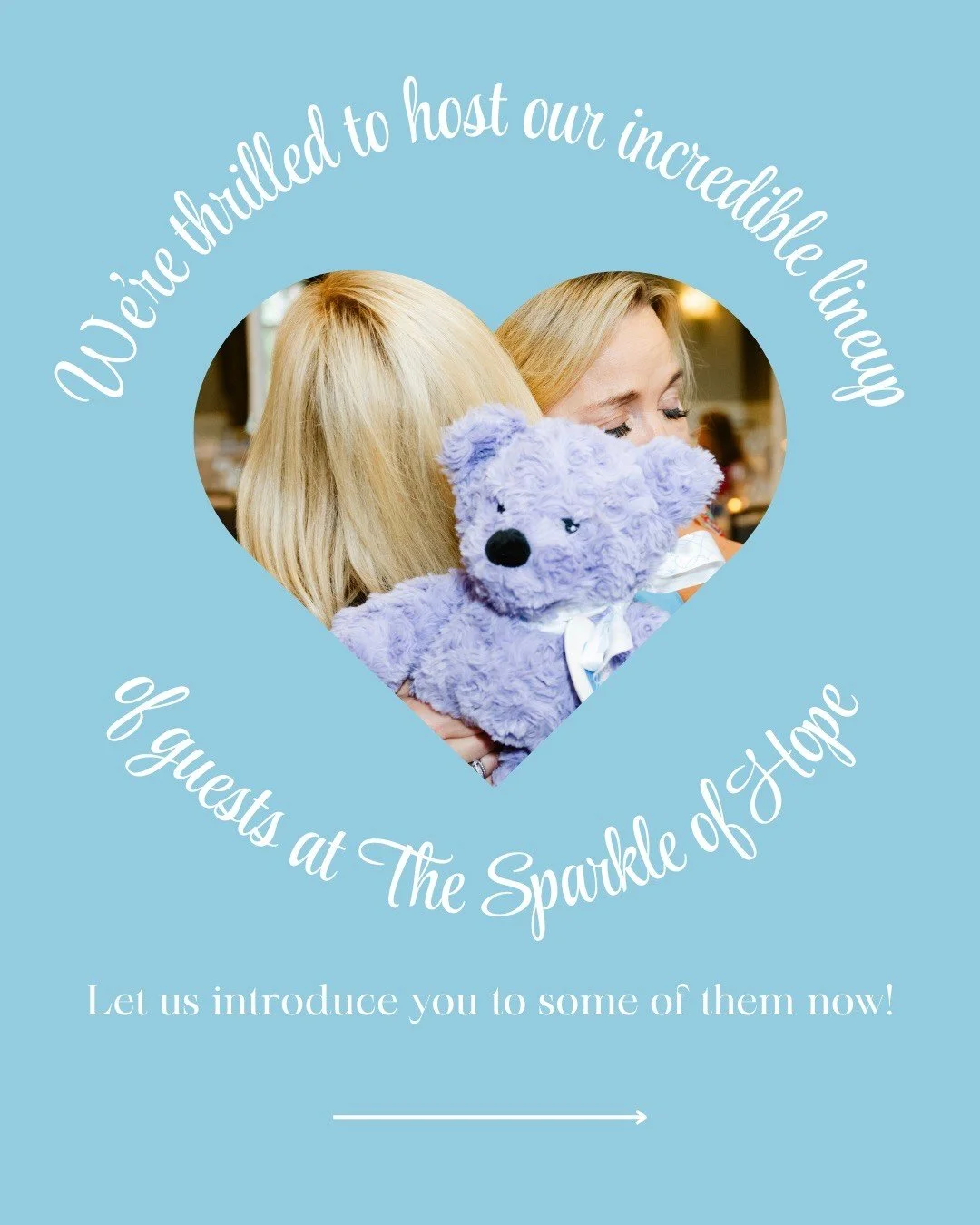 Get Ready for Sparkle of Hope! 

We&rsquo;re honored to welcome incredible guests who will share stories through their talents of resilience, empathy, and hope. 

💖 Don&rsquo;t miss the chance to be part of this space created for support that truly 