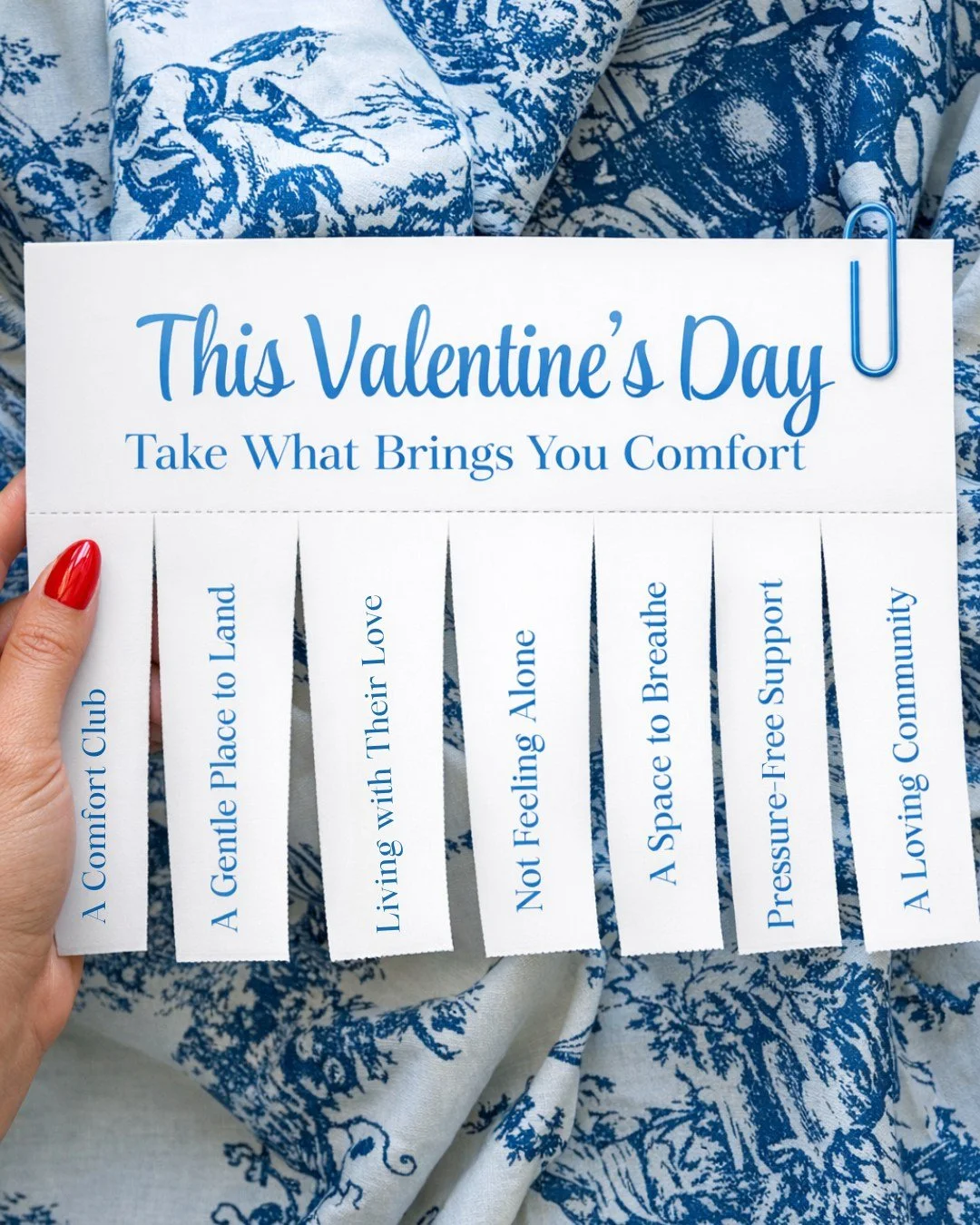 Valentine&rsquo;s Day can bring up many emotions. This season is not always about celebration. Sometimes it is about comfort, care, and feeling held by love.

Comfort Club offers a gentle place to land and a space to create a new memory moment to exp