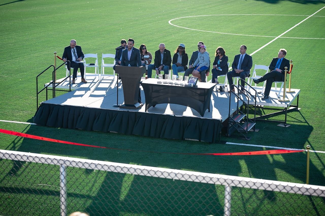 Hal and Berni Hanson Regional Park is now open to the community! Last week, HESS had the honor of participating in the ribbon-cutting for one of the most unique projects we have ever completed. The park features 17 fields and 32 buildings across the 