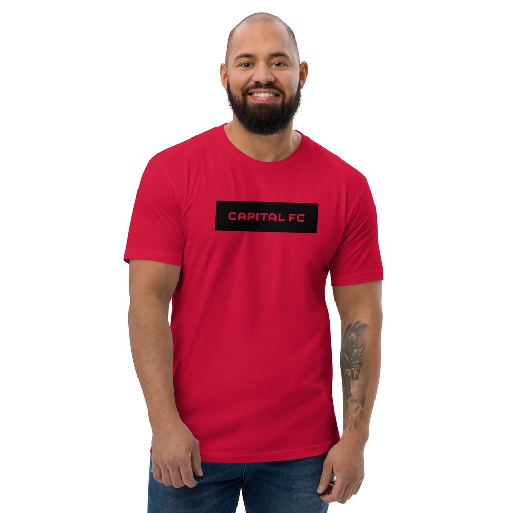 CFC22 STANDARD RED Short Sleeve T-shirt — Capital Futbol Club