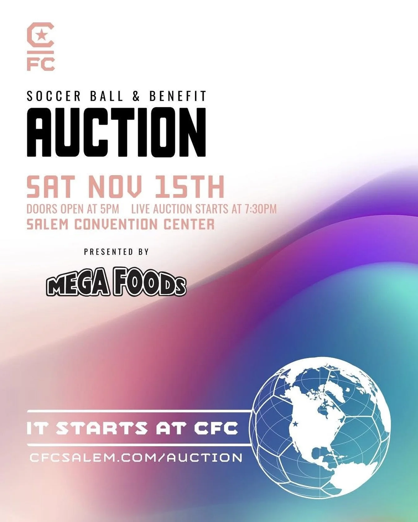 LAST CHANCE FOR TICKETS 🎟️ 

Our Soccer Ball &amp; Benefit Auction presented by @megafoodsgrocery returns in just two weeks and today is the last day to reserve your seat at the table!

This event features a silent and live auction, dinner and progr