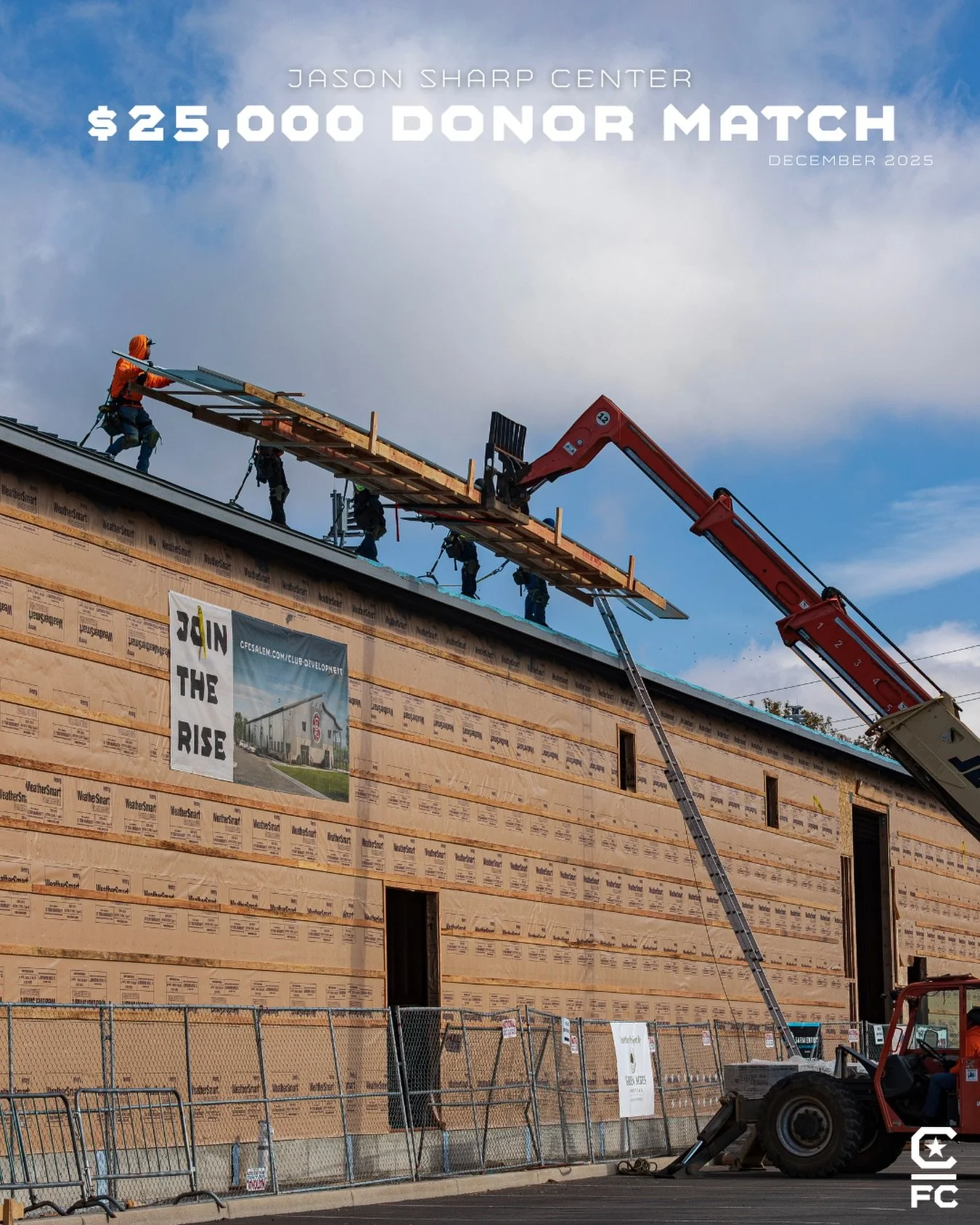 Help us unlock $25,000 🙌

The Jason Sharp Center will be a place of community, growth, and opportunity for everyone who walks through its doors. This month, we have the chance to accelerate that vision.

One of our supporters has pledged a $25,000 m