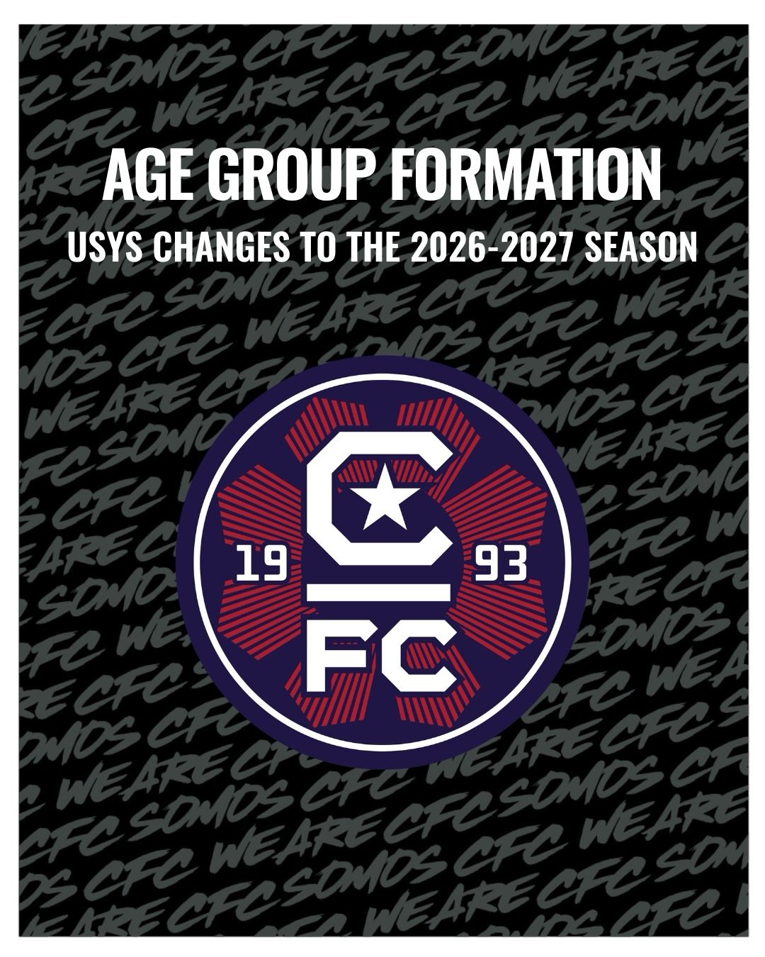 U.S. Youth Soccer, US Club Soccer, and the American Youth Soccer Organization (AYSO) collectively announced a major update to age group formation that will take effect beginning with the 2026-27 seasonal year. 

This change moves our year-round progr