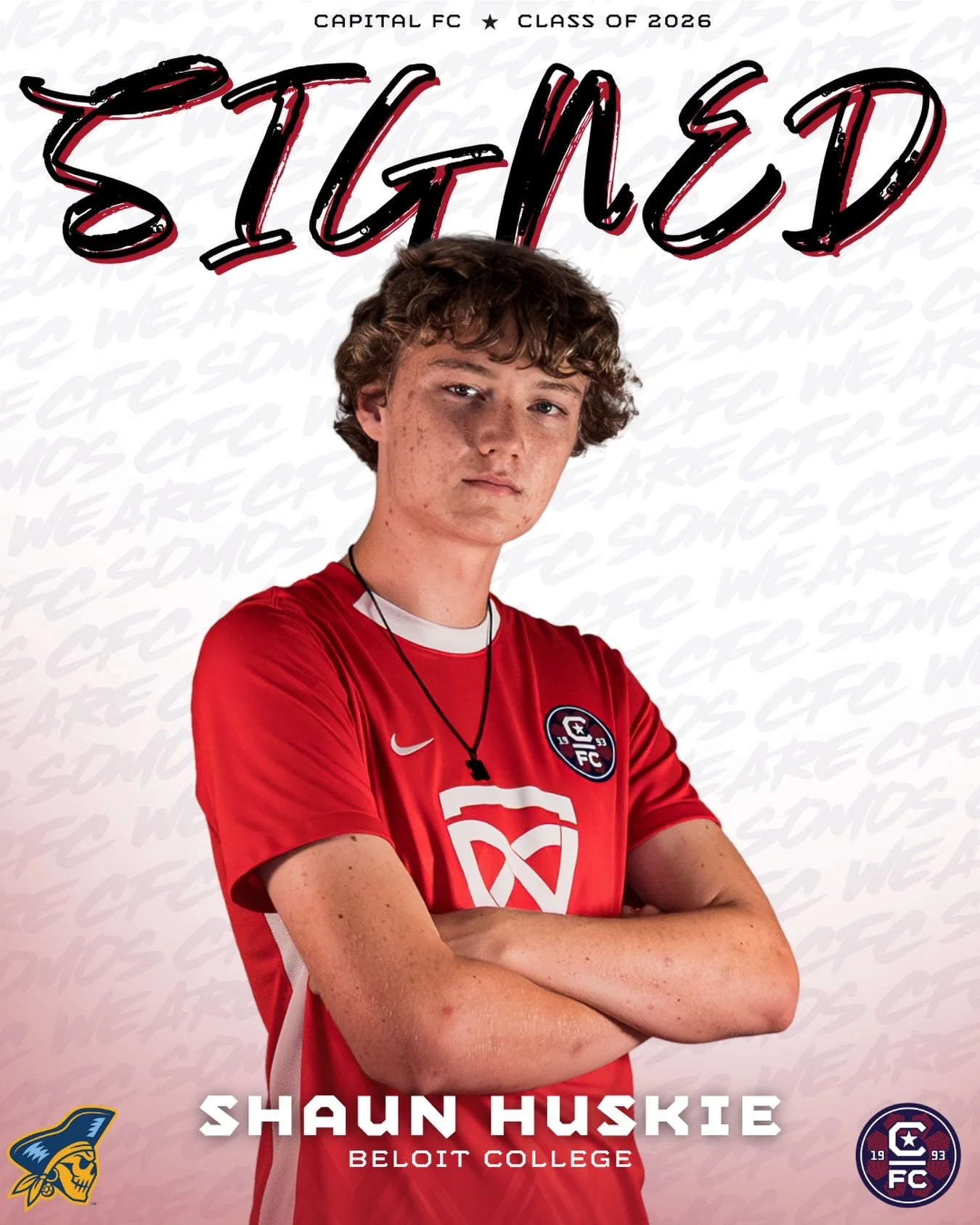 The journey continues 🫡

Congrats to Shaun Huskie from our 2007/08 ECNL-RL squad on committing to Beloit College (D3) where he will continue his soccer career this fall!

Vamos, @beloitcollegemenssoccer 🏴&zwj;☠️

#somoscfc #winningculture #cfc #cla