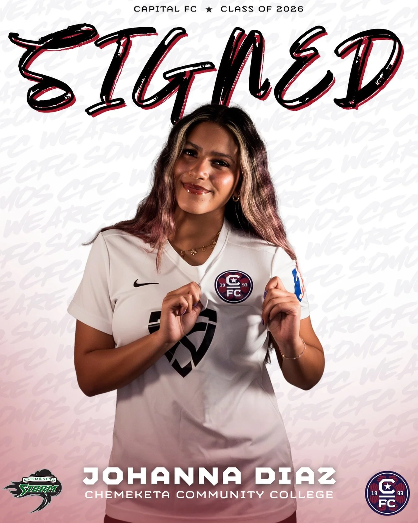 Homegrown star 🌟 

Congrats to Johi Diaz on committing to Chemeketa Community College where she will continue her soccer career this fall!

Vamos, @stormwsoccer ⚡️

#somoscfc #winningculture #cfc #classof2026