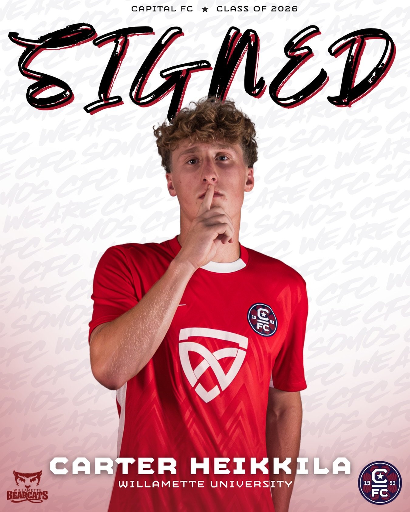 Willamette bound 🤫

Congrats to Carter Heikkila on committing to Willamette University where he will continue his soccer career this fall!

Vamos, Bearcats @willamettemsoc 💥

#somoscfc #winningculture #cfc #classof2026