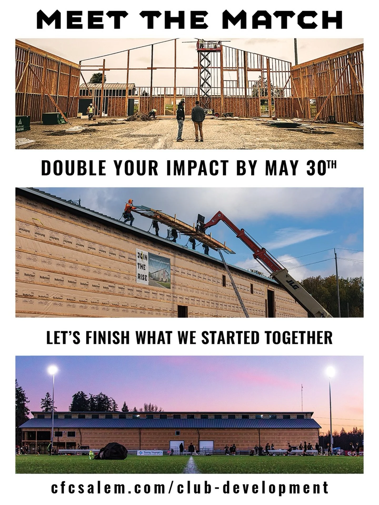 MEET THE MATCH ⏰

We have reached a defining moment in bringing the Jason Sharp Center to life.

A generous lead supporter has committed to give $225,000 - but only if we can match it by May 30!

This means every dollar given between now and then wil